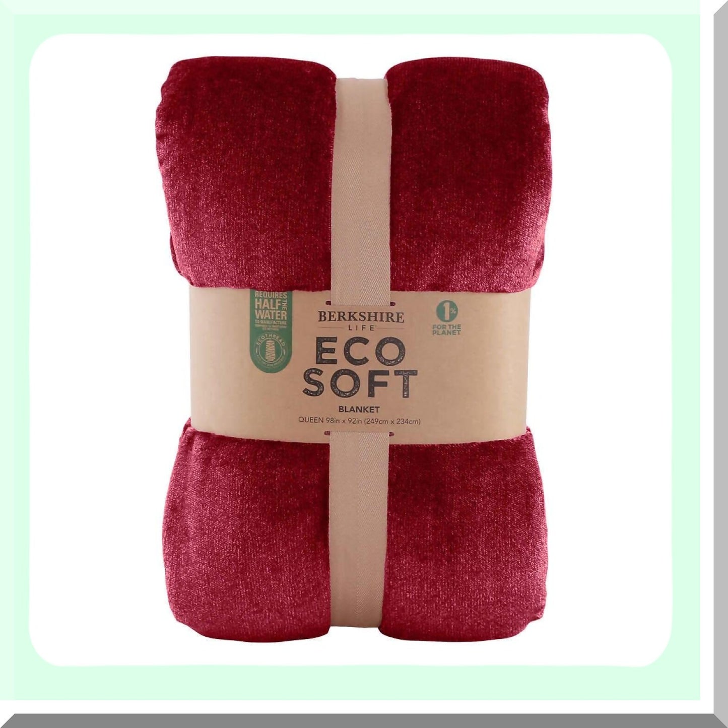 EcoSoft VelvetTouch Blanket - Wine Red