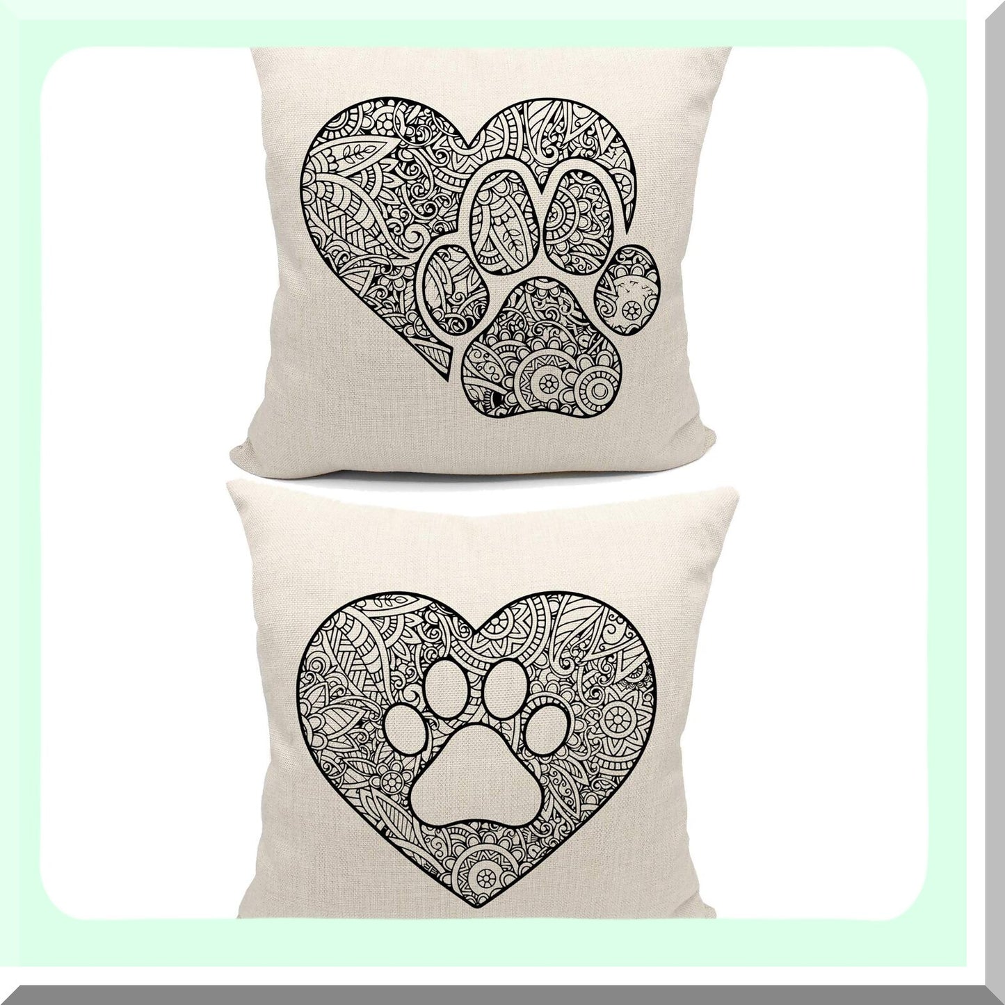 Pawfect Pup Pillow Covers - 18x18 Dog Lover Gifts for Women & Men - Dog Mom & Dad Decorations - Home Decor Accessories for Dog Owners