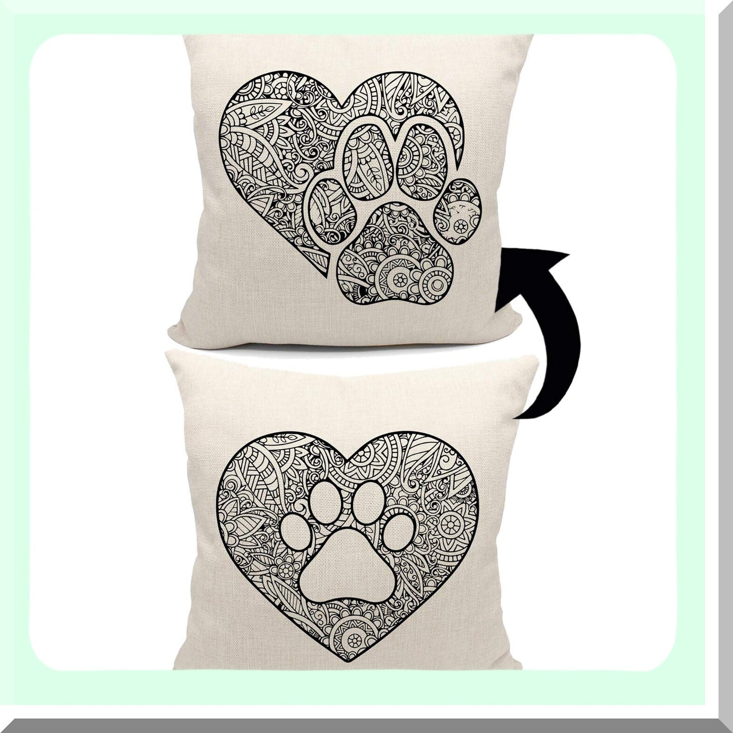 Pawfect Pup Pillow Covers - 18x18 Dog Lover Gifts for Women & Men - Dog Mom & Dad Decorations - Home Decor Accessories for Dog Owners