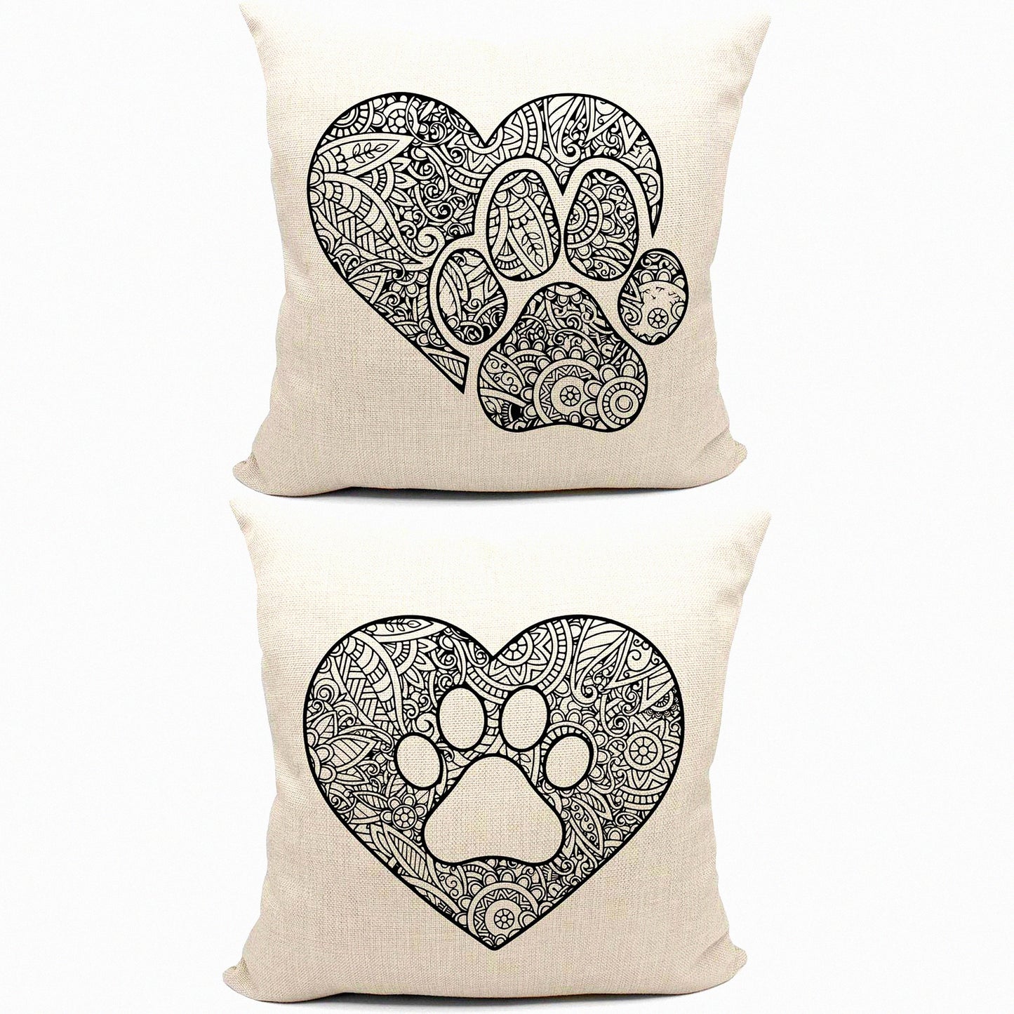 Pawfect Pup Pillow Covers - 18x18 Dog Lover Gifts for Women & Men - Dog Mom & Dad Decorations - Home Decor Accessories for Dog Owners