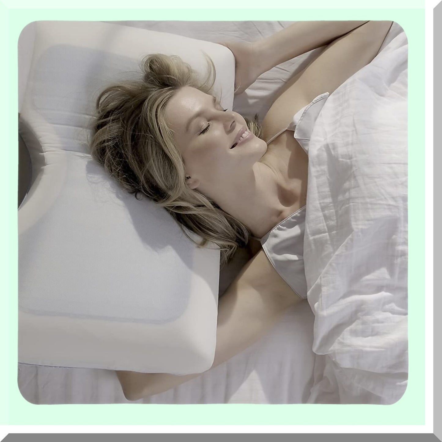 CoolSleep OrthoSupport Memory Foam Side Sleeper Pillow - Cervical & Orthopedic Bed Pillow for Neck Support & Posture Alignment with Cooling Pillow Cover