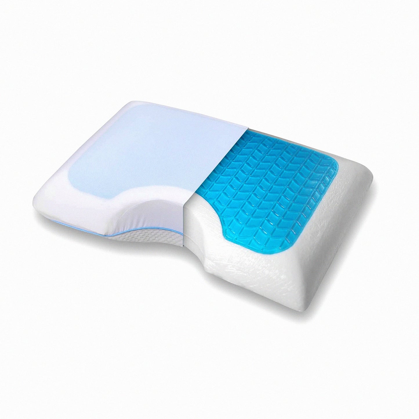CoolSleep OrthoSupport Memory Foam Side Sleeper Pillow - Cervical & Orthopedic Bed Pillow for Neck Support & Posture Alignment with Cooling Pillow Cover