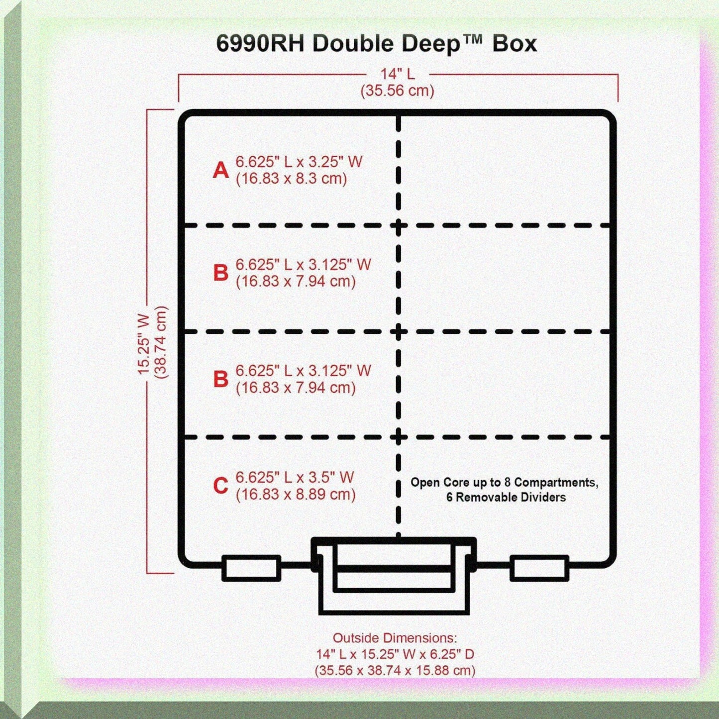 Art Bin Super Satchel Double Deep Storage Box