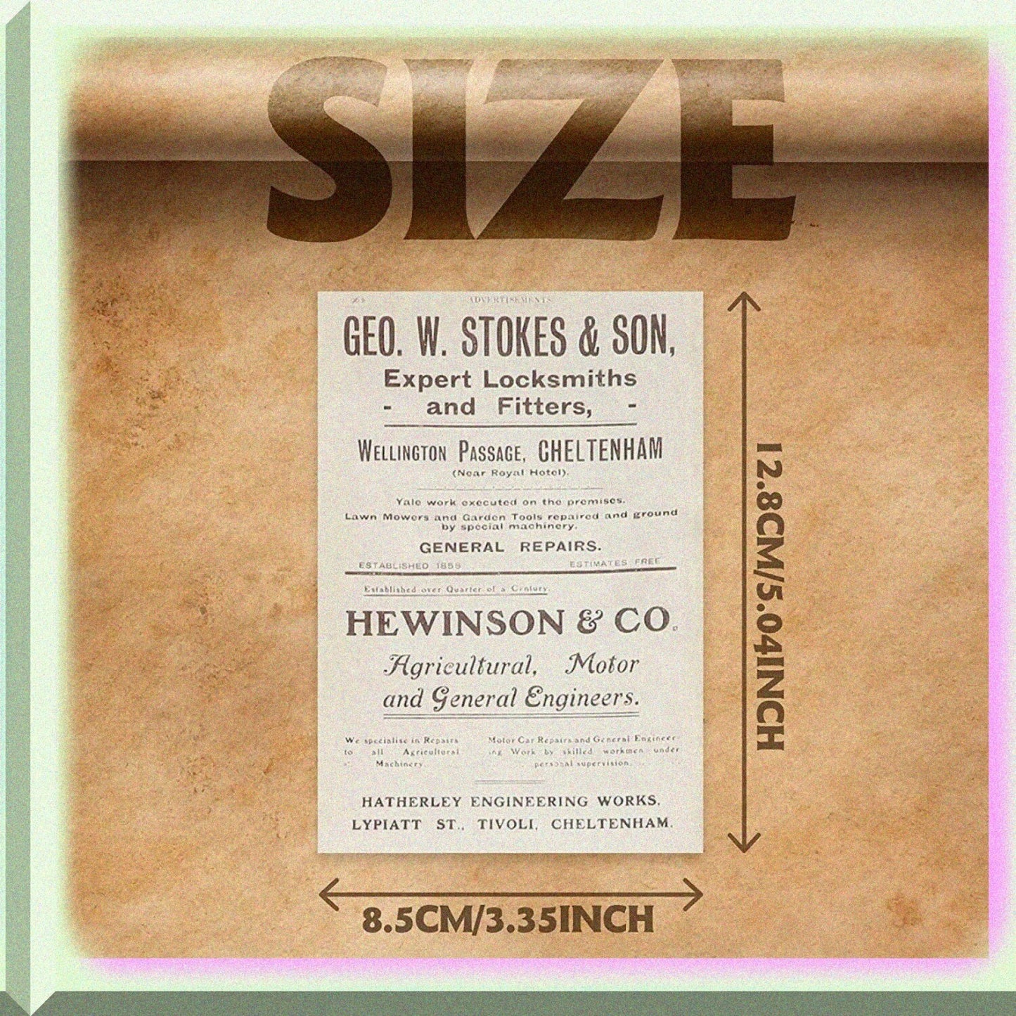 120 Pcs Vintage Scrapbooking Paper Set