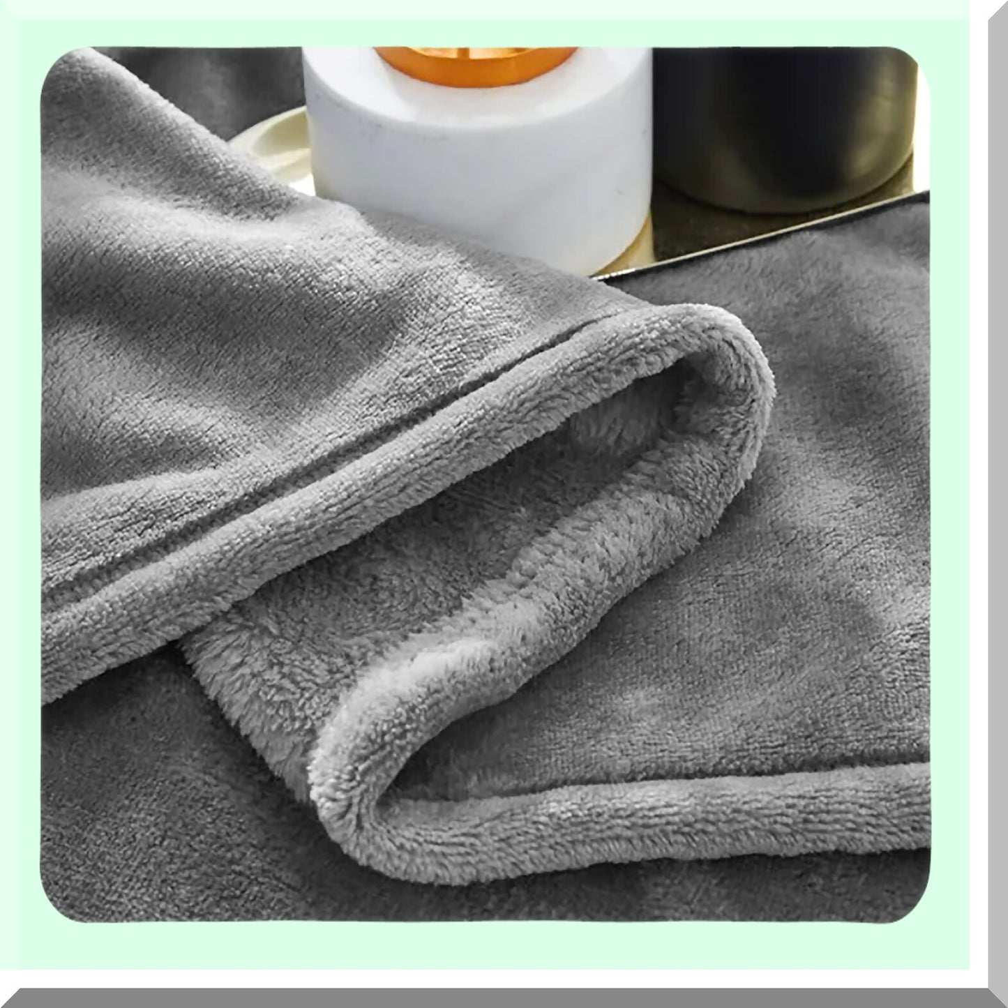 Ultimate Cozy Queen Flannel Blanket - Super Soft, Warm, Plush Grey Silver Throw