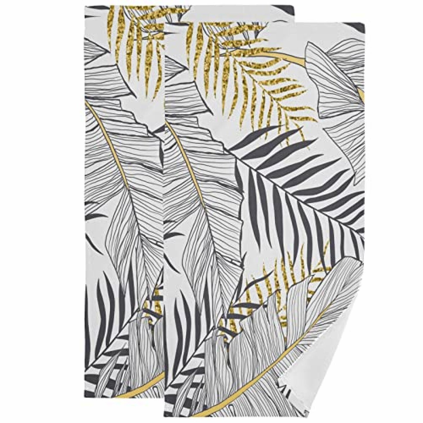 Tropical Palm Leaves Hand Bath Set of 2