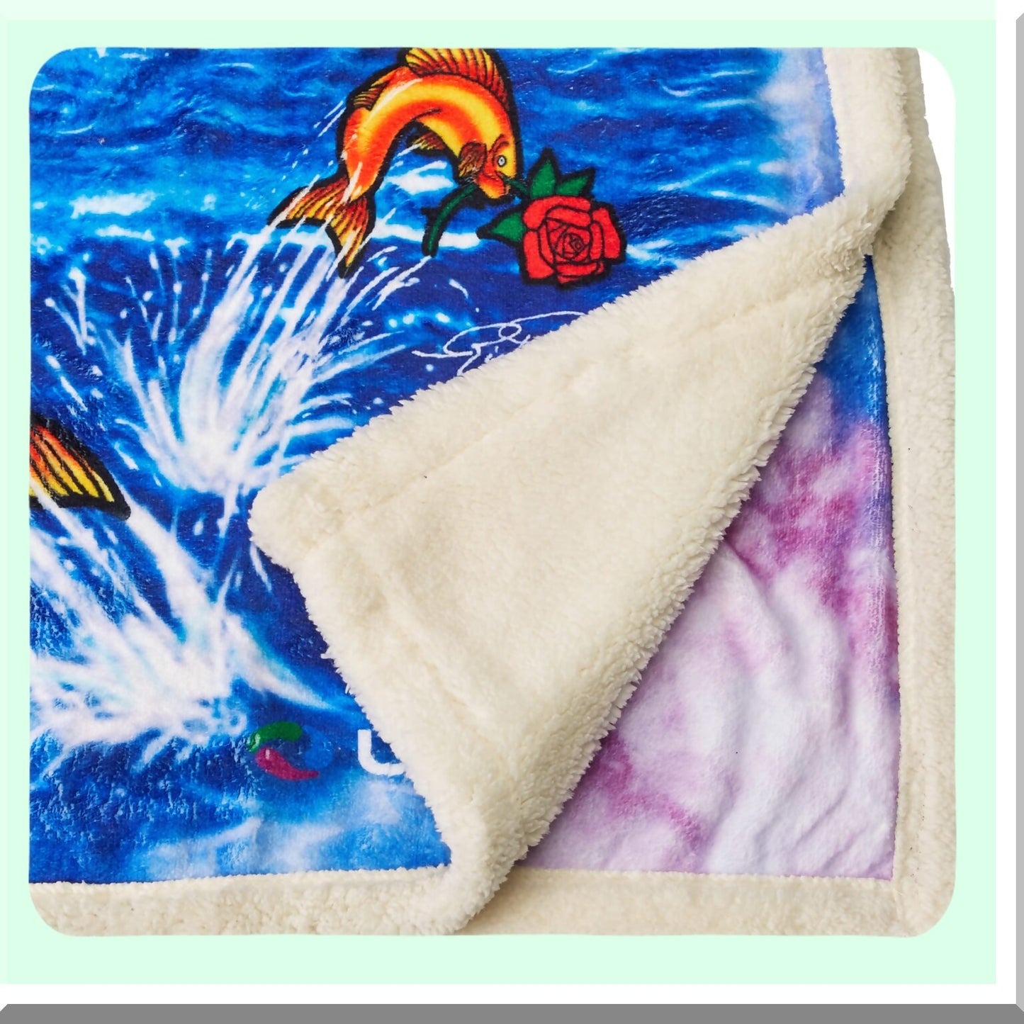 Grateful Dead Cozy Coral Fleece Throw Blanket - Warm Multicolor Design, 50" x 60" for Men