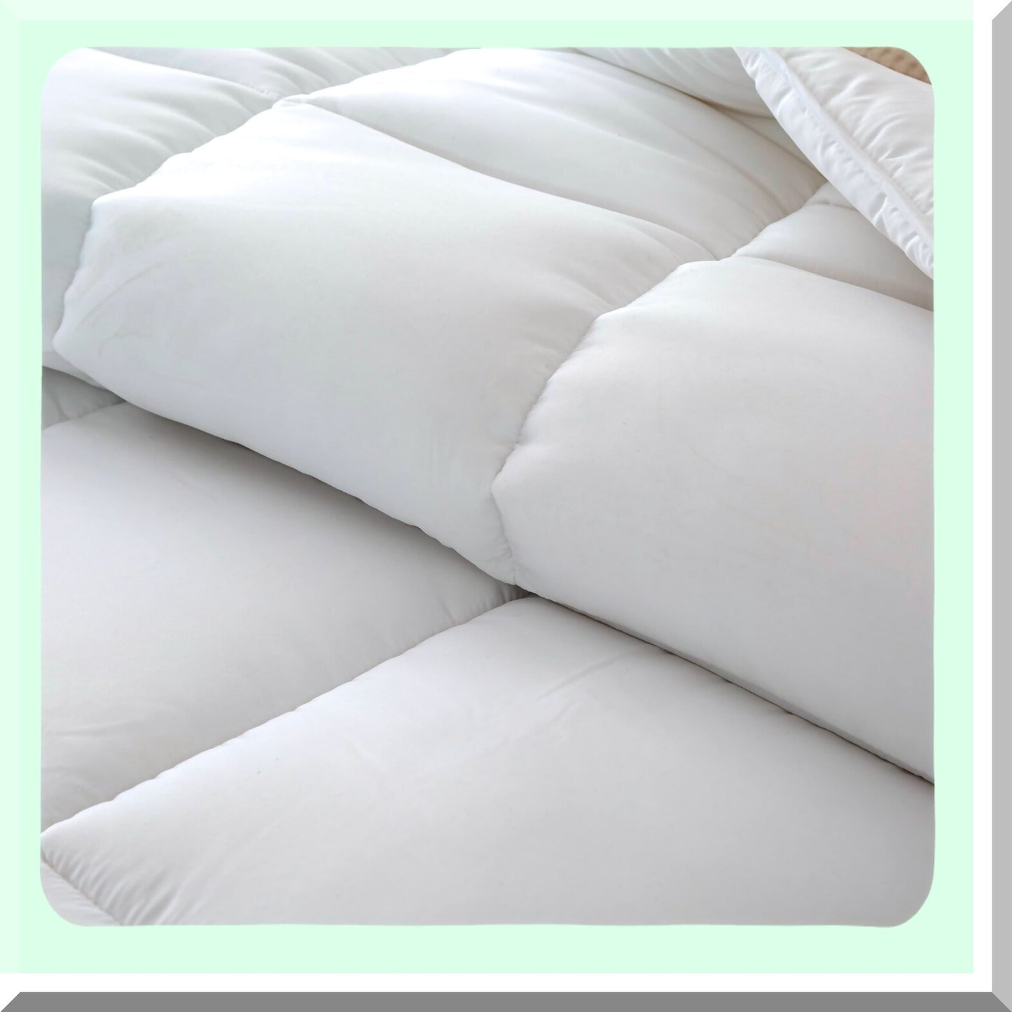 UltraSoft All Season Microfiber Comforter - Double Brushed Duvet Insert with Box Stitching & Corner Tabs - White Queen Size Quilt Cover