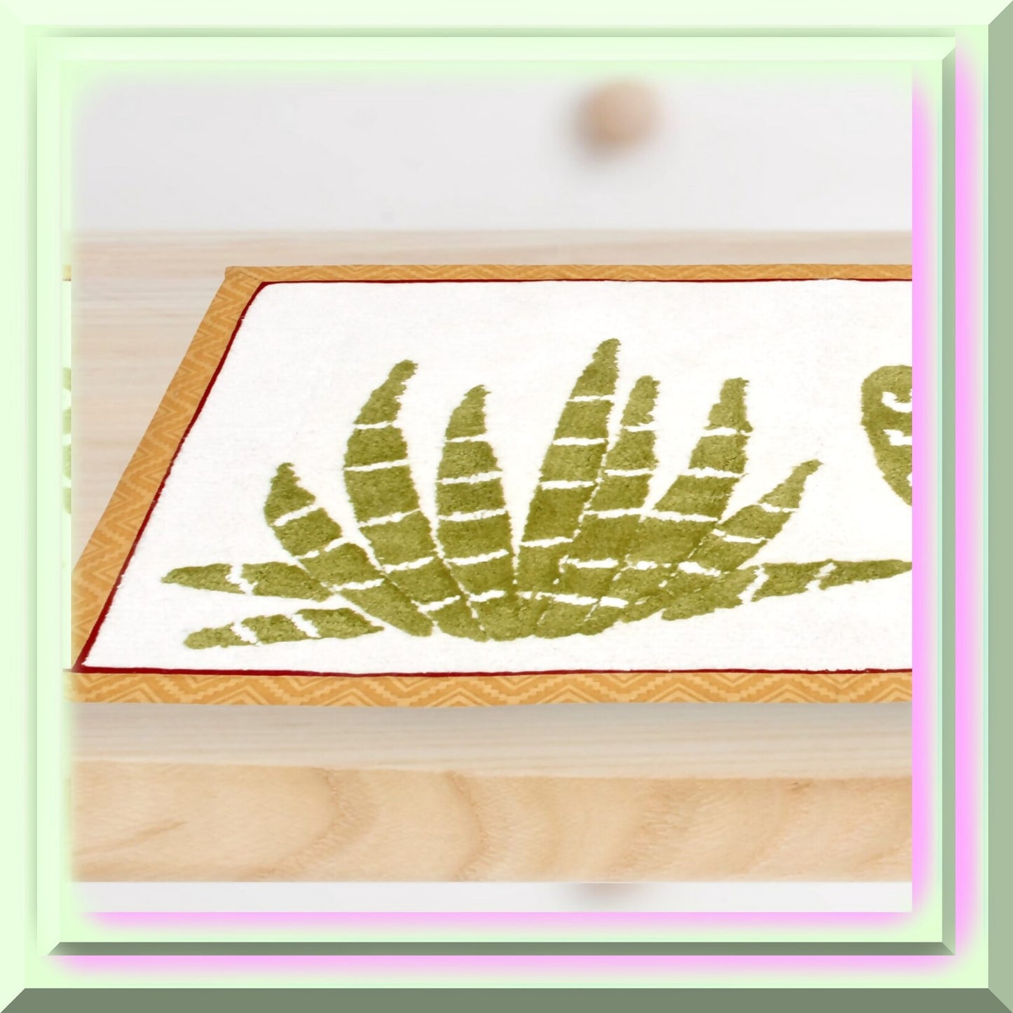 Cactus Bath Rug 20" x 30" Olive