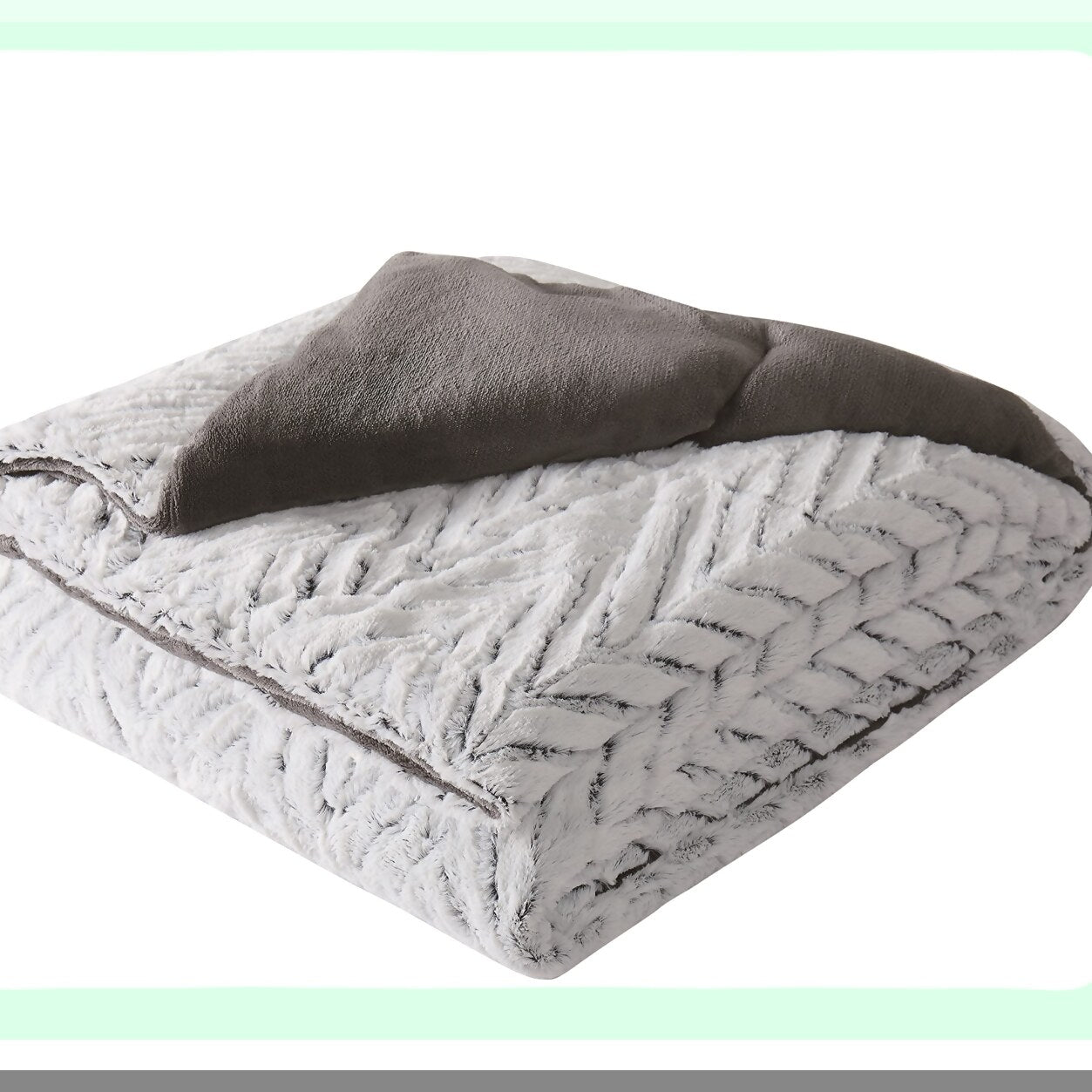 Chevron Luxe Cozy Throw - 60x70" - Perfect Gift for Friends & Family - Gift Box Included"