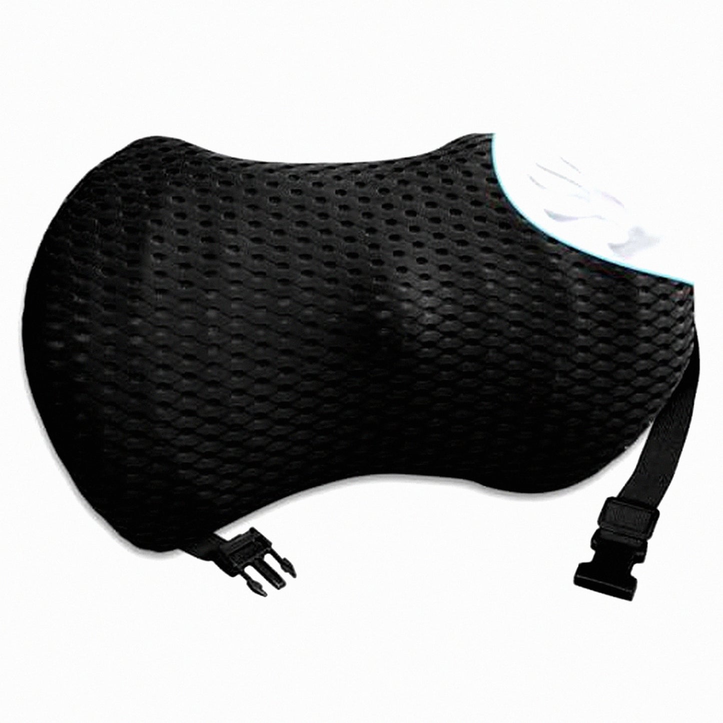 AdjustaFoam Lumbar Support Pillow - Strap-On Relief for Lower Back Pain. Memory Foam Cushion for Car, Bed, Office, Gaming Chair. Improve Posture & Comfort.