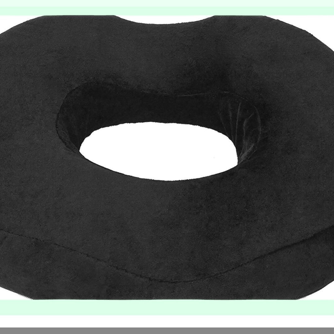 OrthoFoam Coccyx Relief Pillow - Tailbone Pain Cushion for Hemorrhoid, Pregnancy, Surgery, Sciatica - Memory Foam Seat Cushion with Orthopedic Design