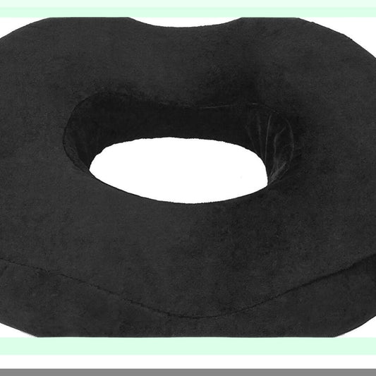 OrthoFoam Coccyx Relief Pillow - Tailbone Pain Cushion for Hemorrhoid, Pregnancy, Surgery, Sciatica - Memory Foam Seat Cushion with Orthopedic Design
