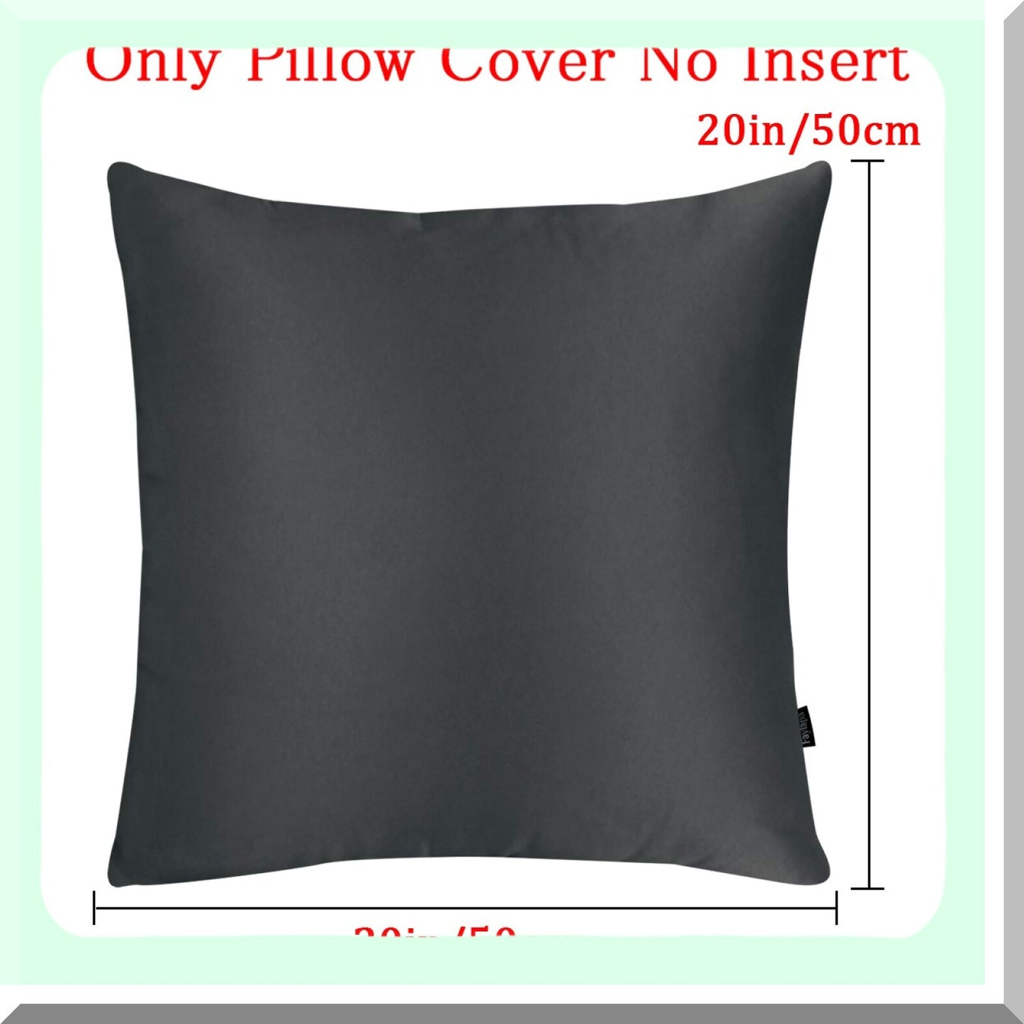 Luxury Silk Black Pillow Covers - Set of 4 | Soft Decorative Throw Pillow Cases | Solid Dyed Home Decor | 20" x 20" | Premium Quality Silk Fabric