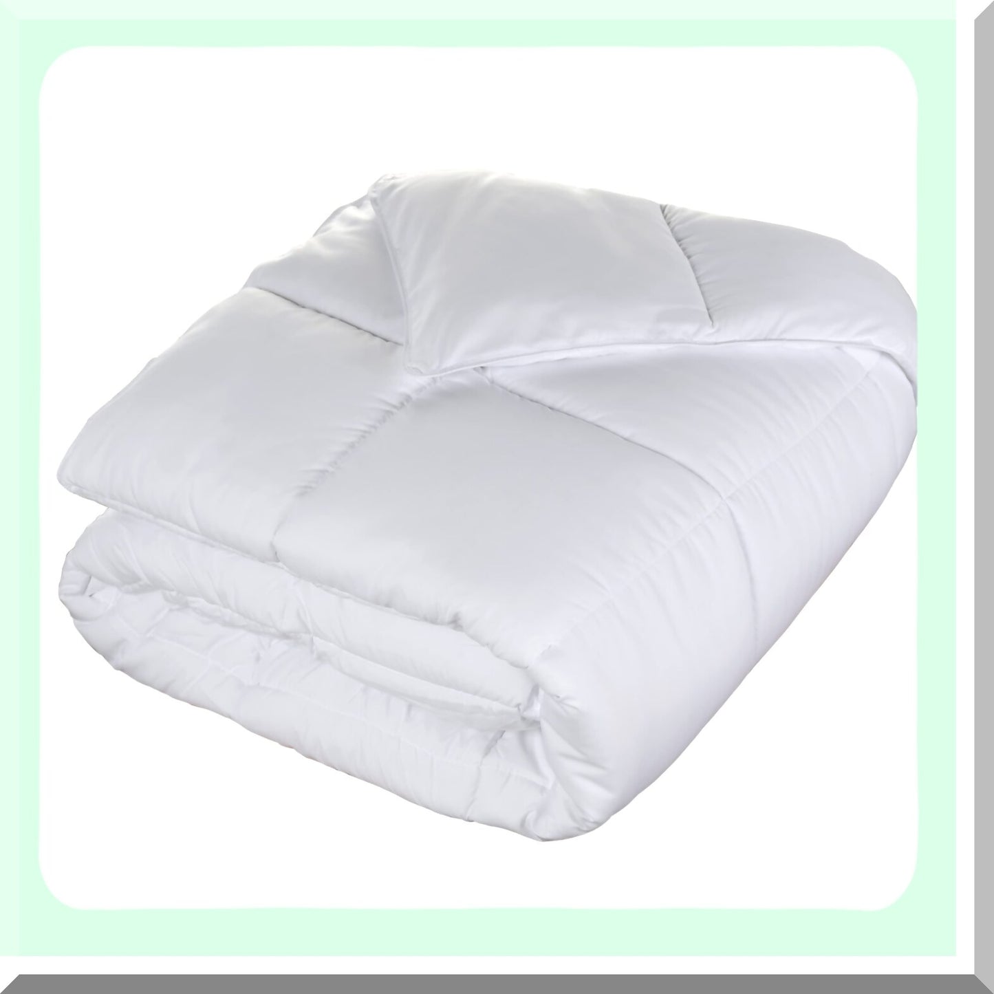 FluffyDreams Reversible Comforter - California White, Medium Weight Down Alternative Bedding with Brushed Microfiber, Oversized Blanket for Decorative Duvet Insert