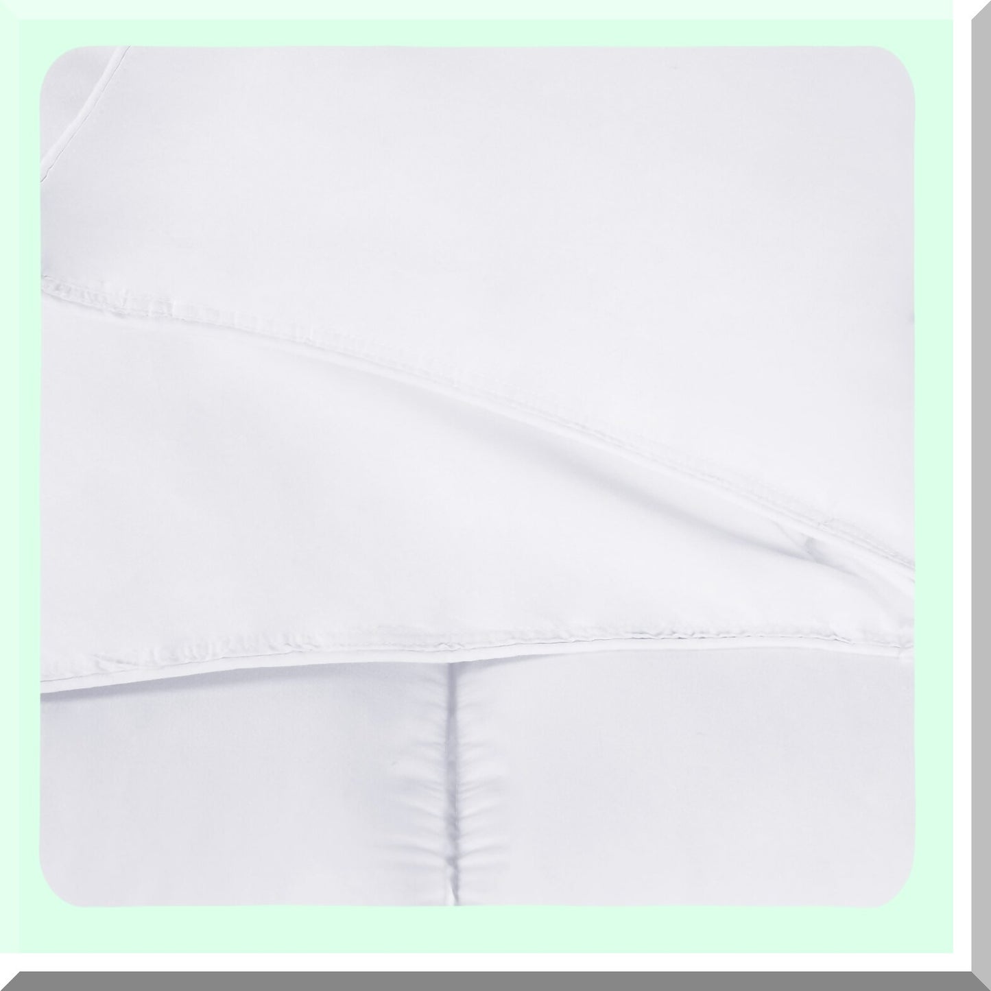FluffyDreams Reversible Comforter - California White, Medium Weight Down Alternative Bedding with Brushed Microfiber, Oversized Blanket for Decorative Duvet Insert