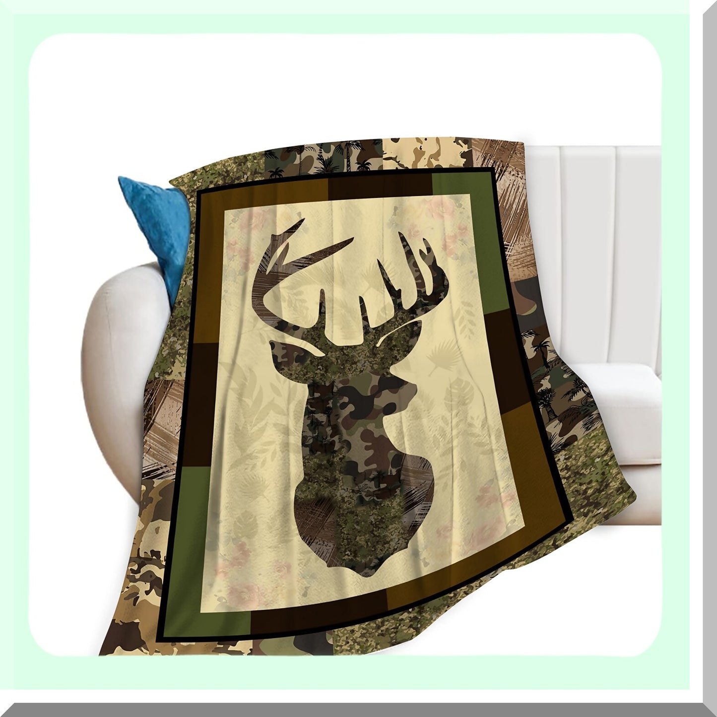 UltraSoft Camo Hunter's Fleece: Cozy, Lightweight Throw Blanket for Men, Kids, and Adults - Perfect for Bed, Couch, or Outdoor Adventures