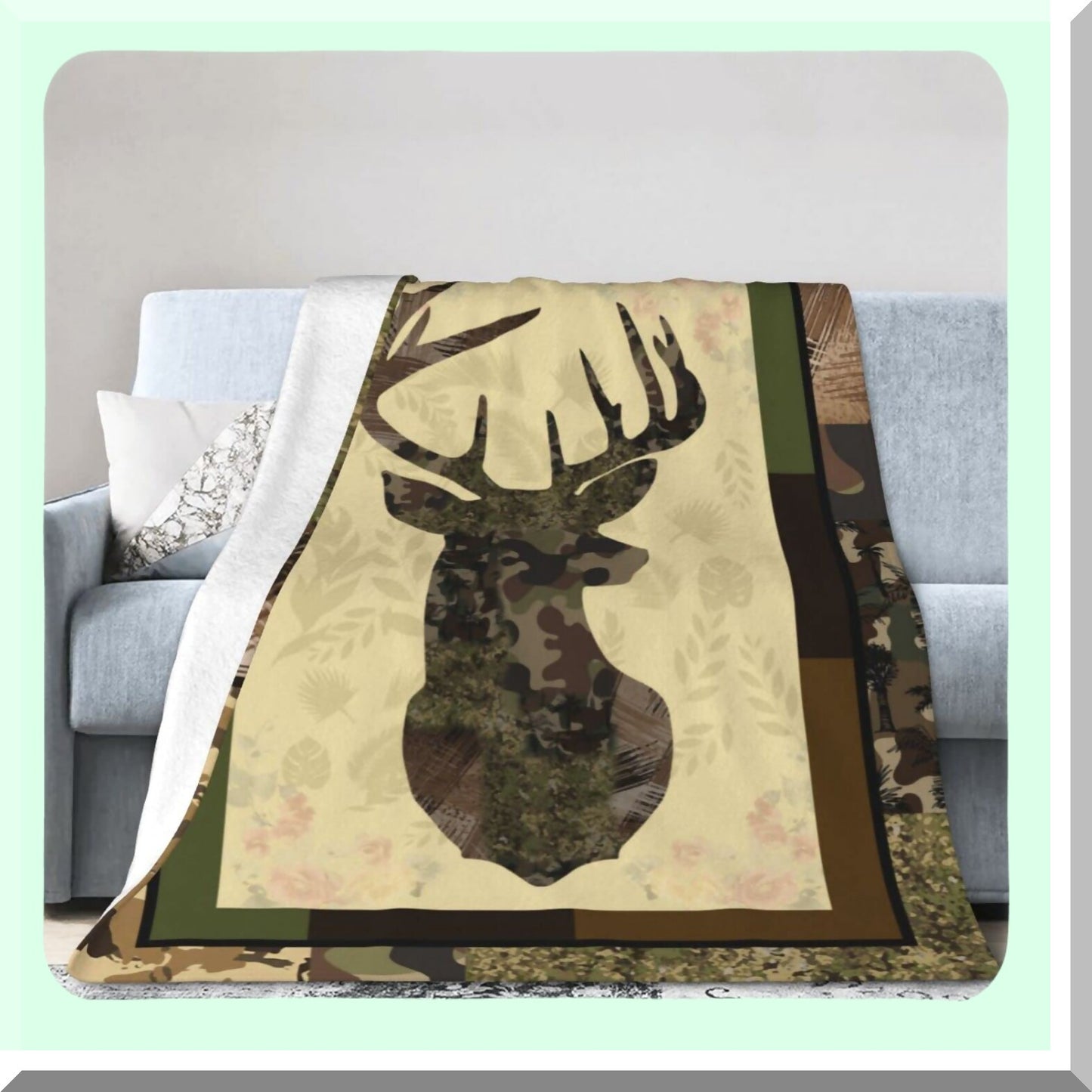 UltraSoft Camo Hunter's Fleece: Cozy, Lightweight Throw Blanket for Men, Kids, and Adults - Perfect for Bed, Couch, or Outdoor Adventures