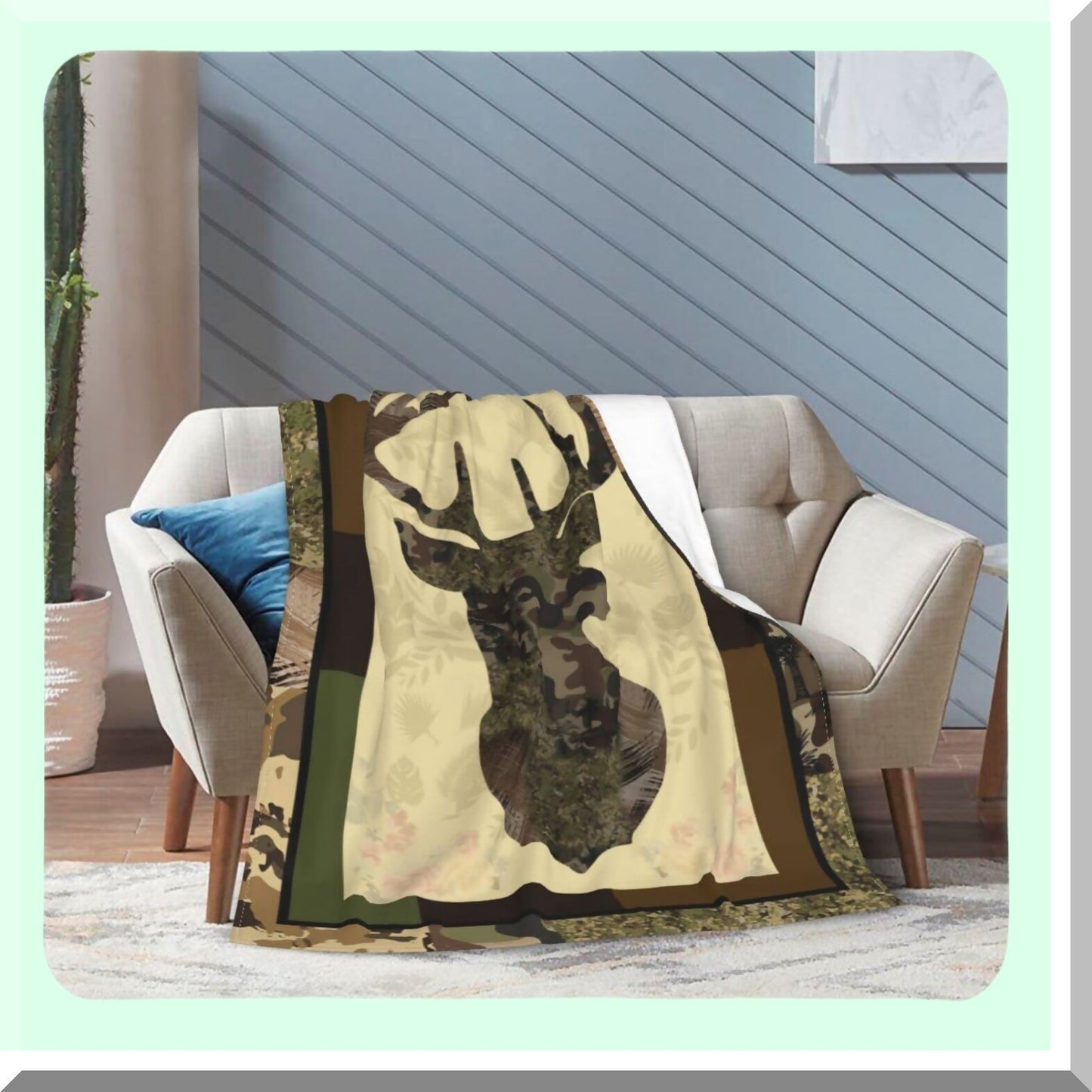 UltraSoft Camo Hunter's Fleece: Cozy, Lightweight Throw Blanket for Men, Kids, and Adults - Perfect for Bed, Couch, or Outdoor Adventures