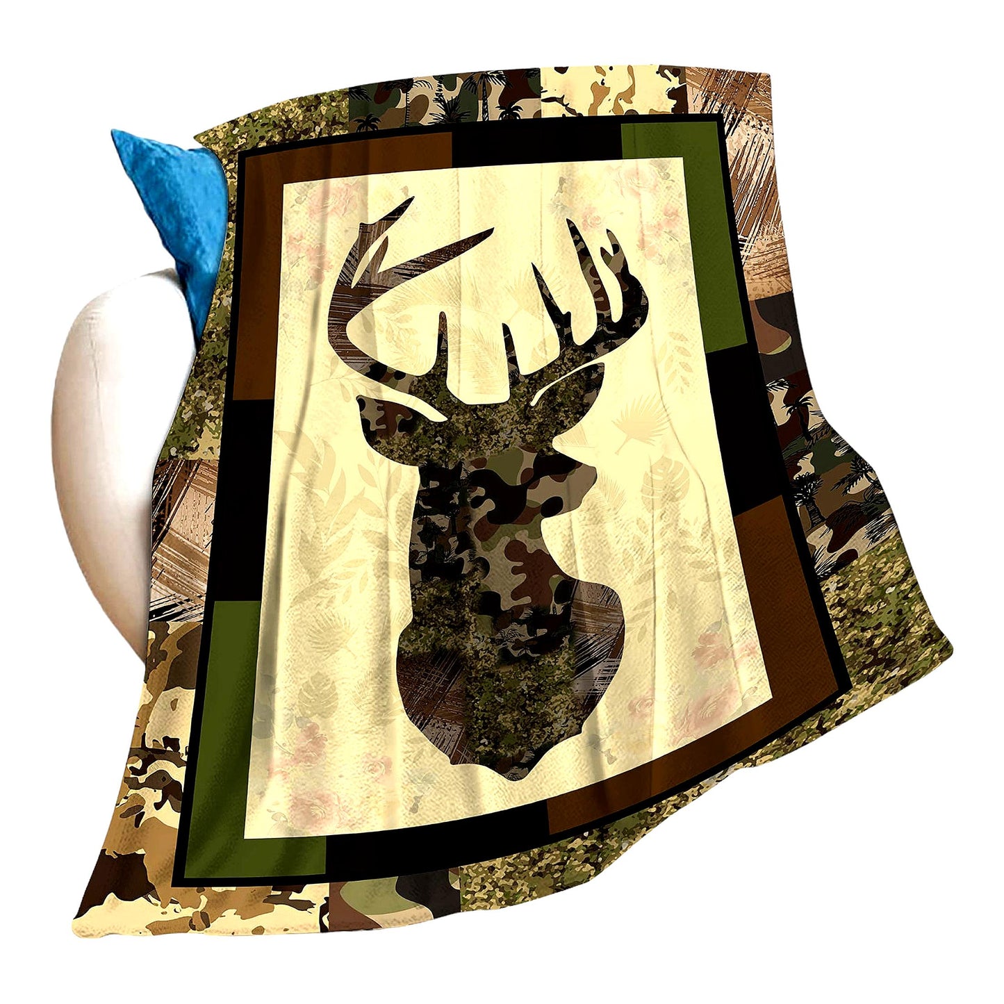 UltraSoft Camo Hunter's Fleece: Cozy, Lightweight Throw Blanket for Men, Kids, and Adults - Perfect for Bed, Couch, or Outdoor Adventures