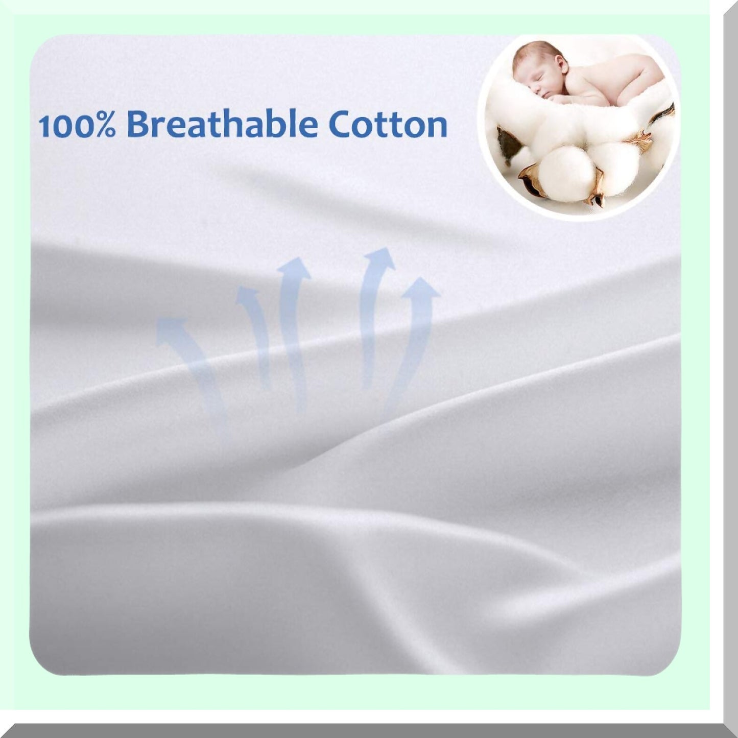 UltraSoft Cotton Body Pillow Cover - Premium White Pillowcase with Double Zipper Fitted for Easy Care - Breathable 600 Thread Count, 20x54, 1 Pack