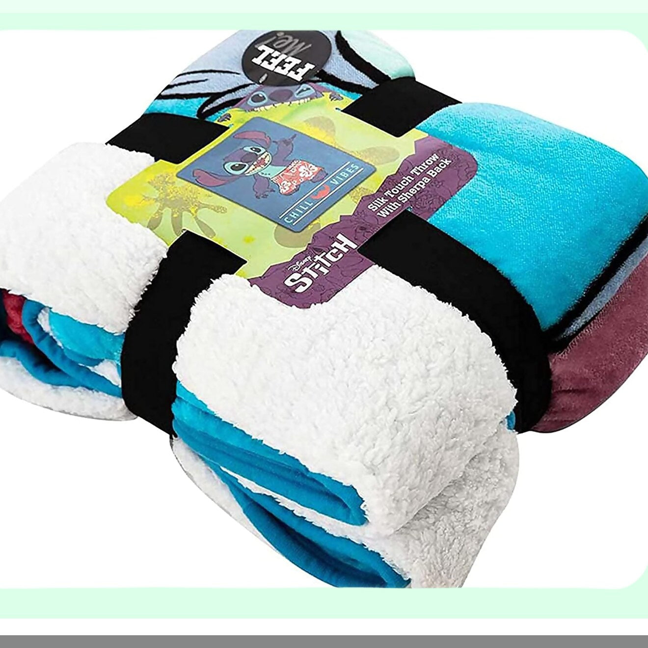 Chill Comfort Lilo & Stitch Silk Touch Sherpa Throw Blanket, 60" x 80""