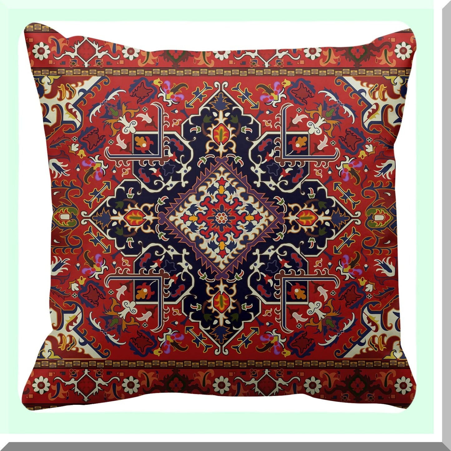 Tribal Chic Pillowcase Set - Retro Ethnic Home Decor Cushion Covers 18x18 - Sofa Couch Throw Pillow Covers - Decorative Pillowcases Set of 4