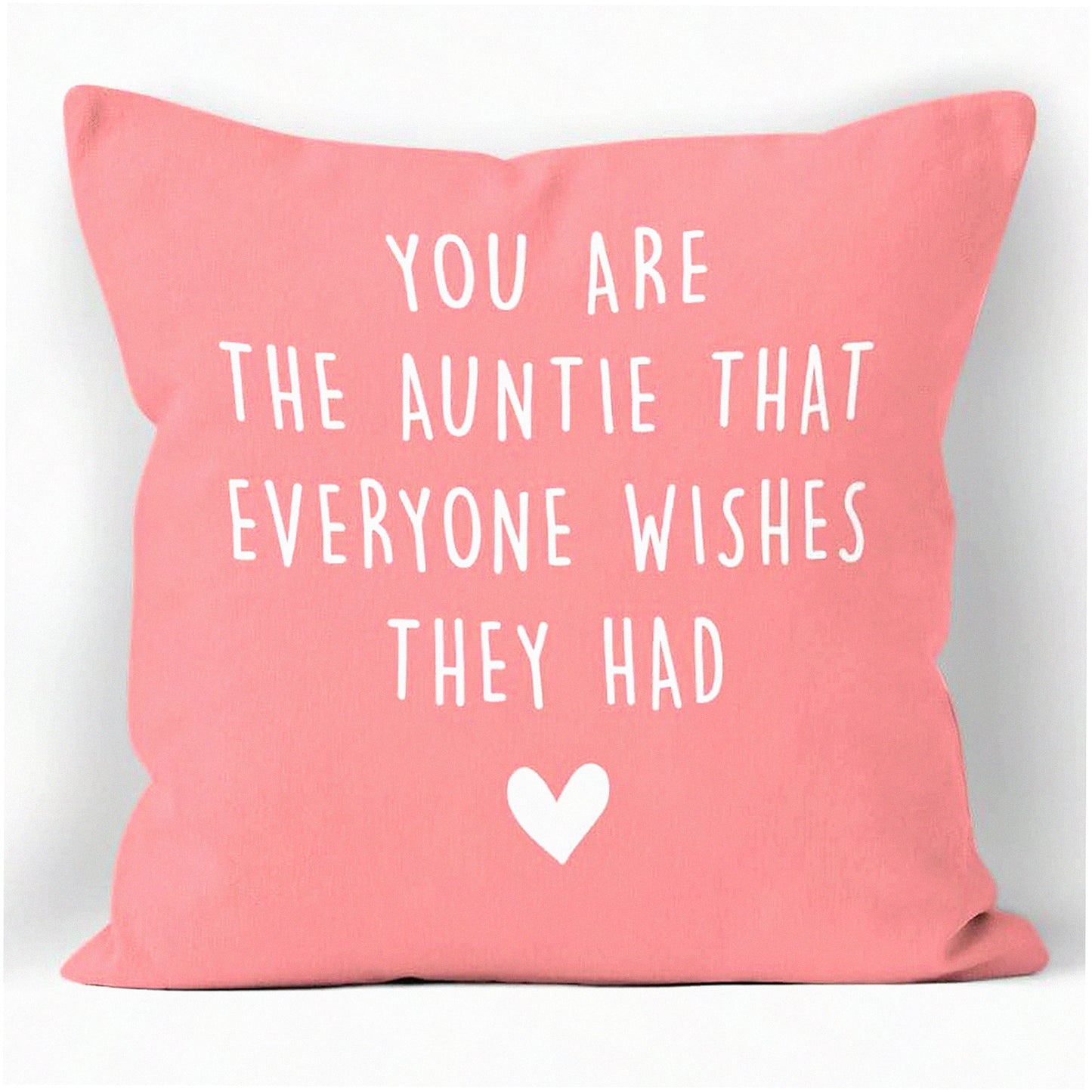 Auntie Love Pillow Covers - 18x18 Decorative Cushion Cases for Aunt - Niece Nephew Birthday Gift - Best Auntie Appreciation Present - Family Home Decor
