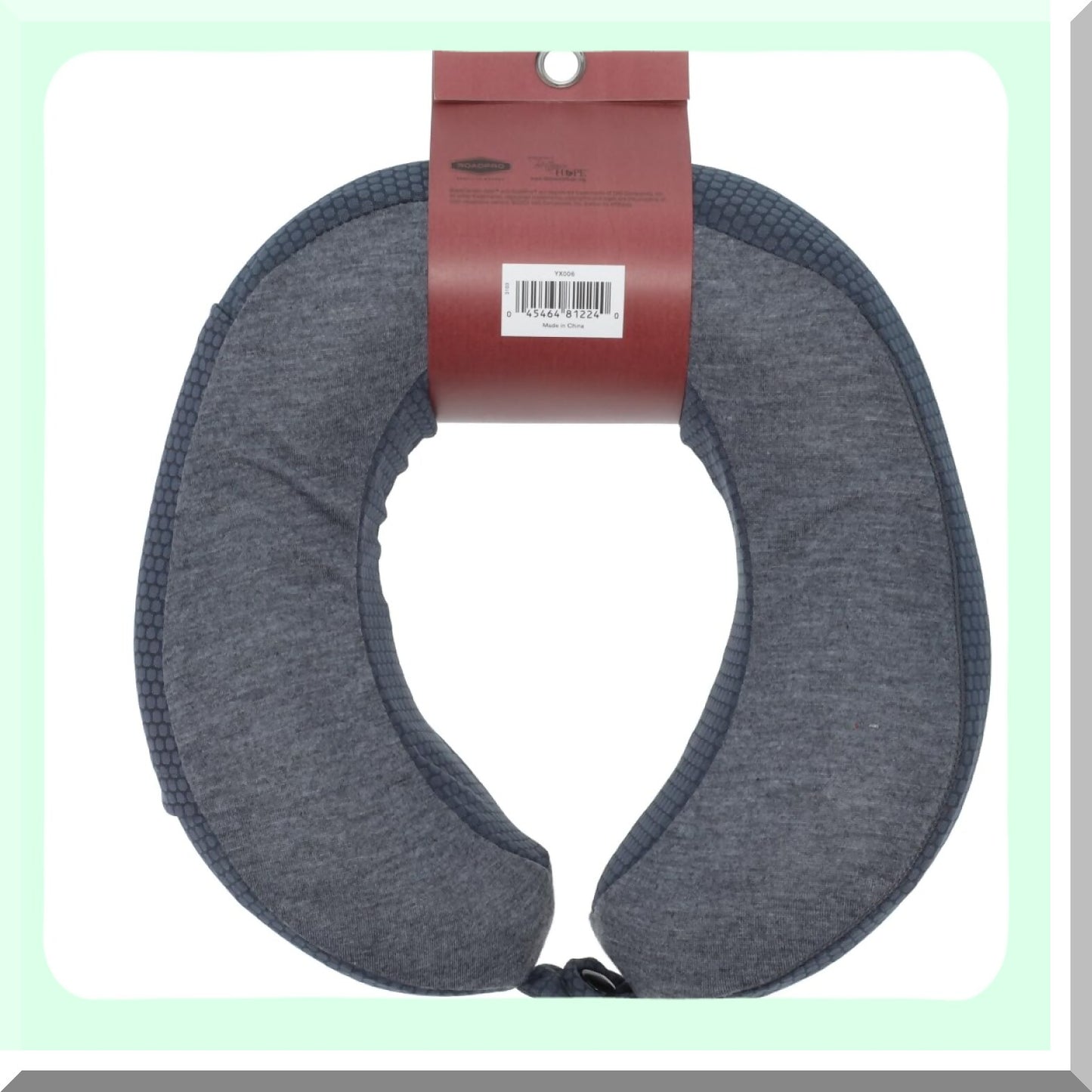 CoolWave Memory Foam Neck Support Pillow - Contoured Design for Airplane Travel - Cooling Technology for Ultimate Comfort - Assorted Colors