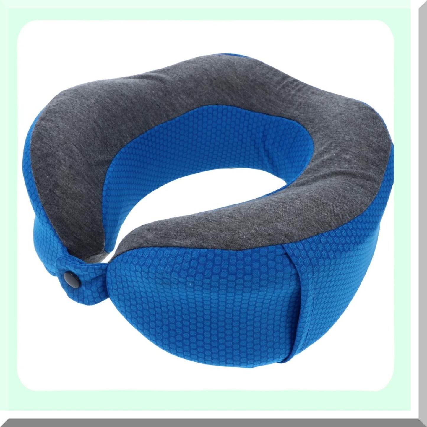 CoolWave Memory Foam Neck Support Pillow - Contoured Design for Airplane Travel - Cooling Technology for Ultimate Comfort - Assorted Colors