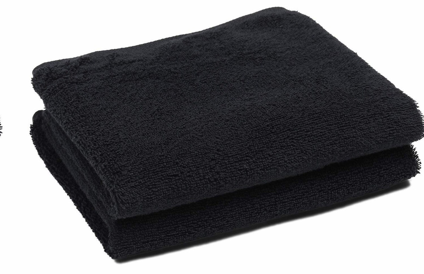 Black Salon Towels 2-Pack 16x27 Inches
