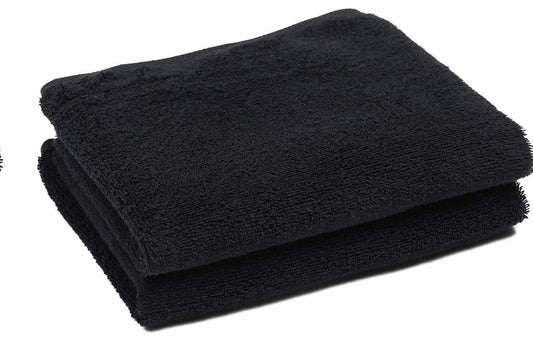 Black Salon Towels 2-Pack 16x27 Inches