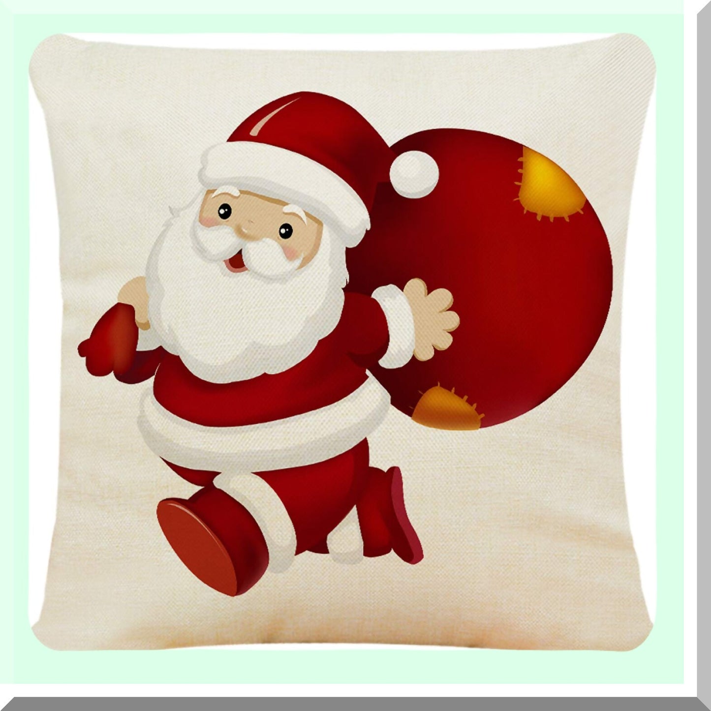 Decorative Linen Cushion Covers Set - 18x18 Inch Square Throw Pillow Cases for Sofa, Couch, Bed & Car - Pack of 4 Cotton Pillow Covers