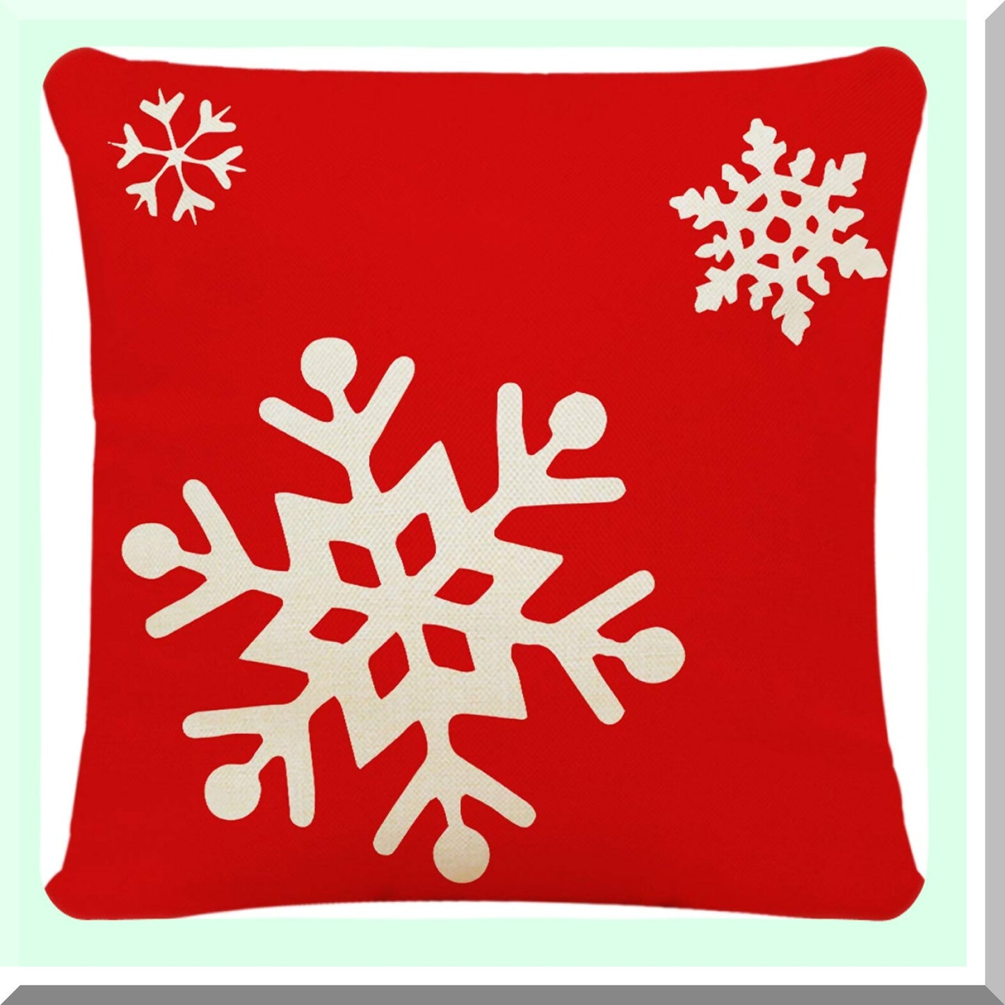 Decorative Linen Cushion Covers Set - 18x18 Inch Square Throw Pillow Cases for Sofa, Couch, Bed & Car - Pack of 4 Cotton Pillow Covers