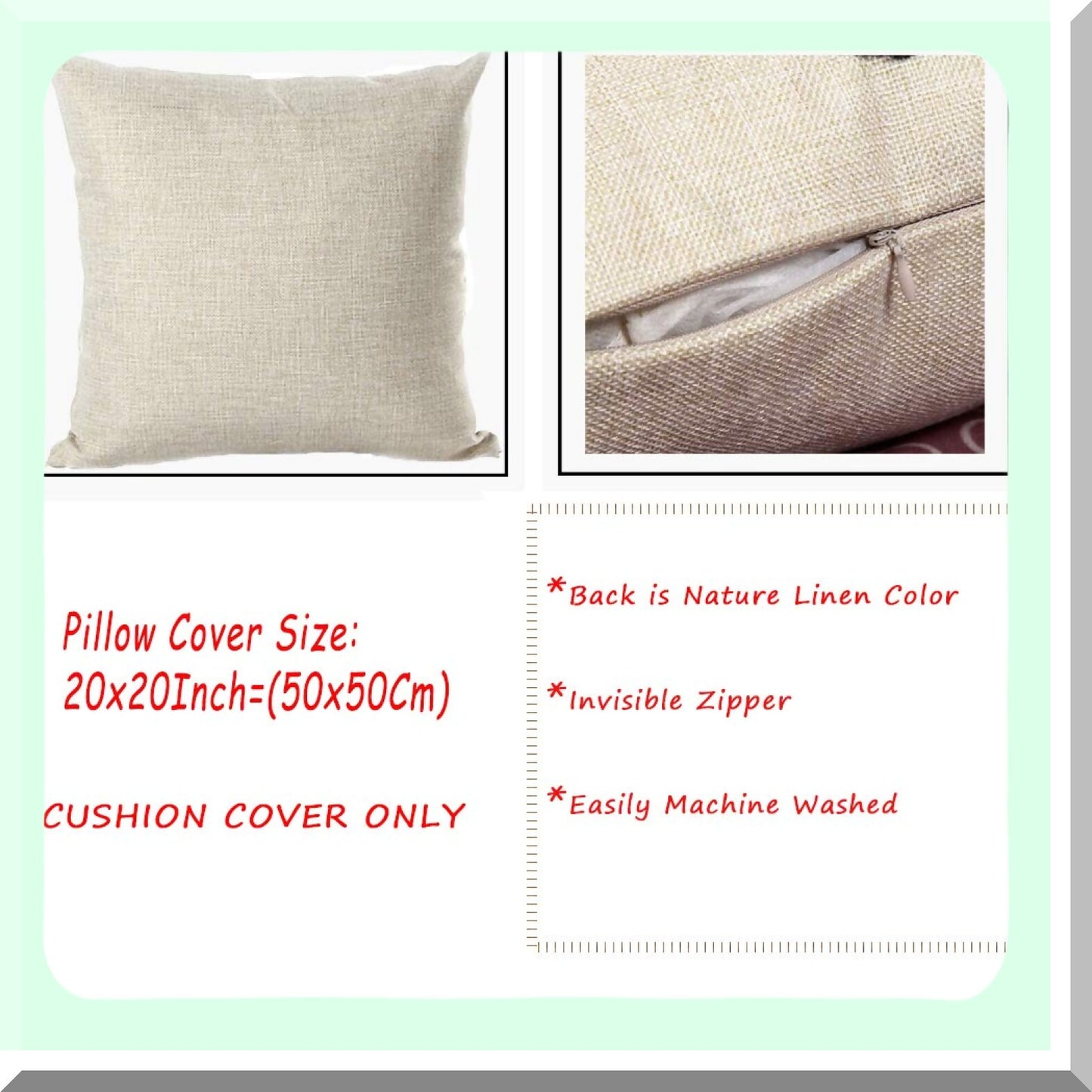 Forest Owl Botanical Pillow Cover - Vintage Green Leaves Hydrangea Butterfly Cotton Linen Cushion Case for Home Sofa Decor - 20"X20"