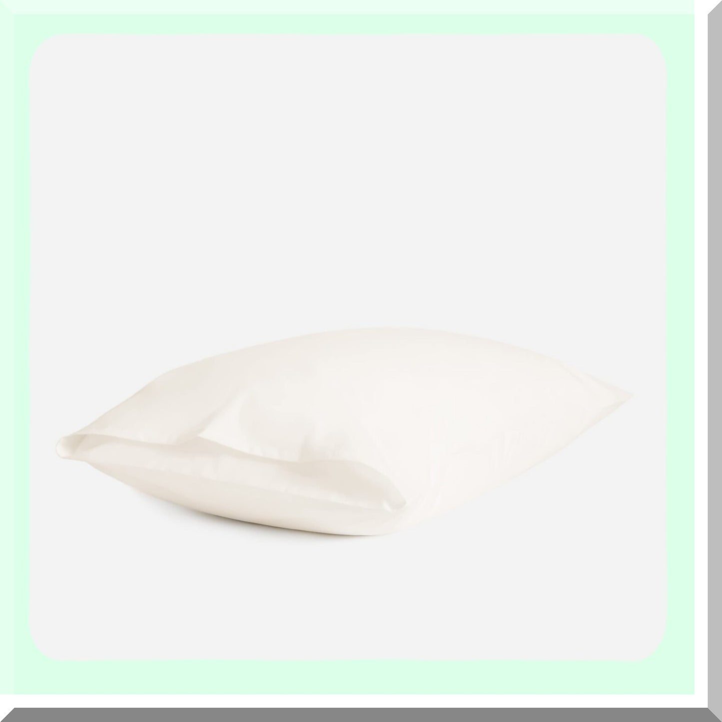 CreamLux Percale Pillowcase Set - 100% Cotton Standard Size - Envelope Closure - Luxury Bedding - Breathable Soft Pillow Cover - Pack of 2