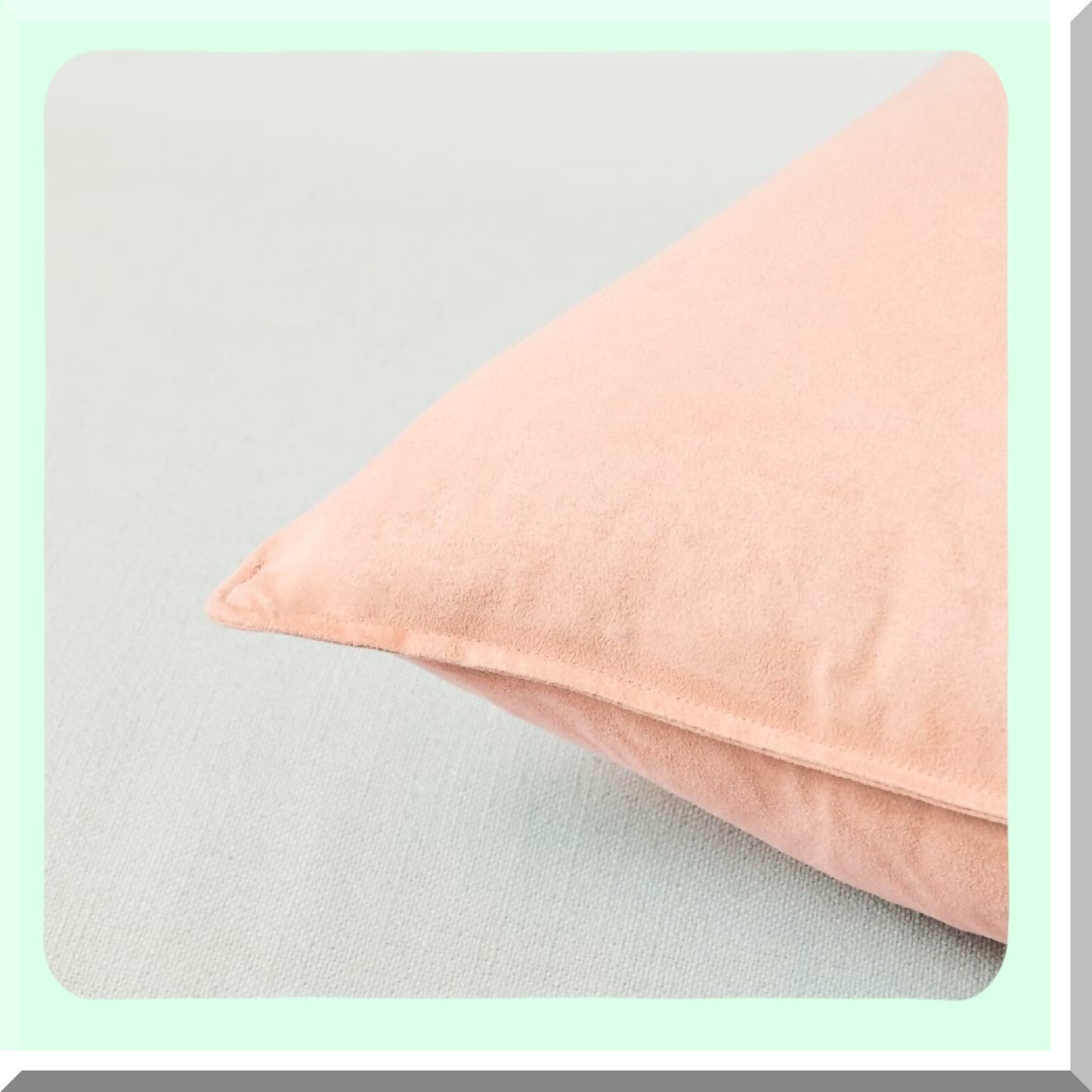 Peach Suede Soft Square Pillow Covers - 4 Pack 20x20 inch - Solid Cushion Cover for Couch Living Room Sofa Bedroom - Decorative Throw Pillow Covers 50x50 cm