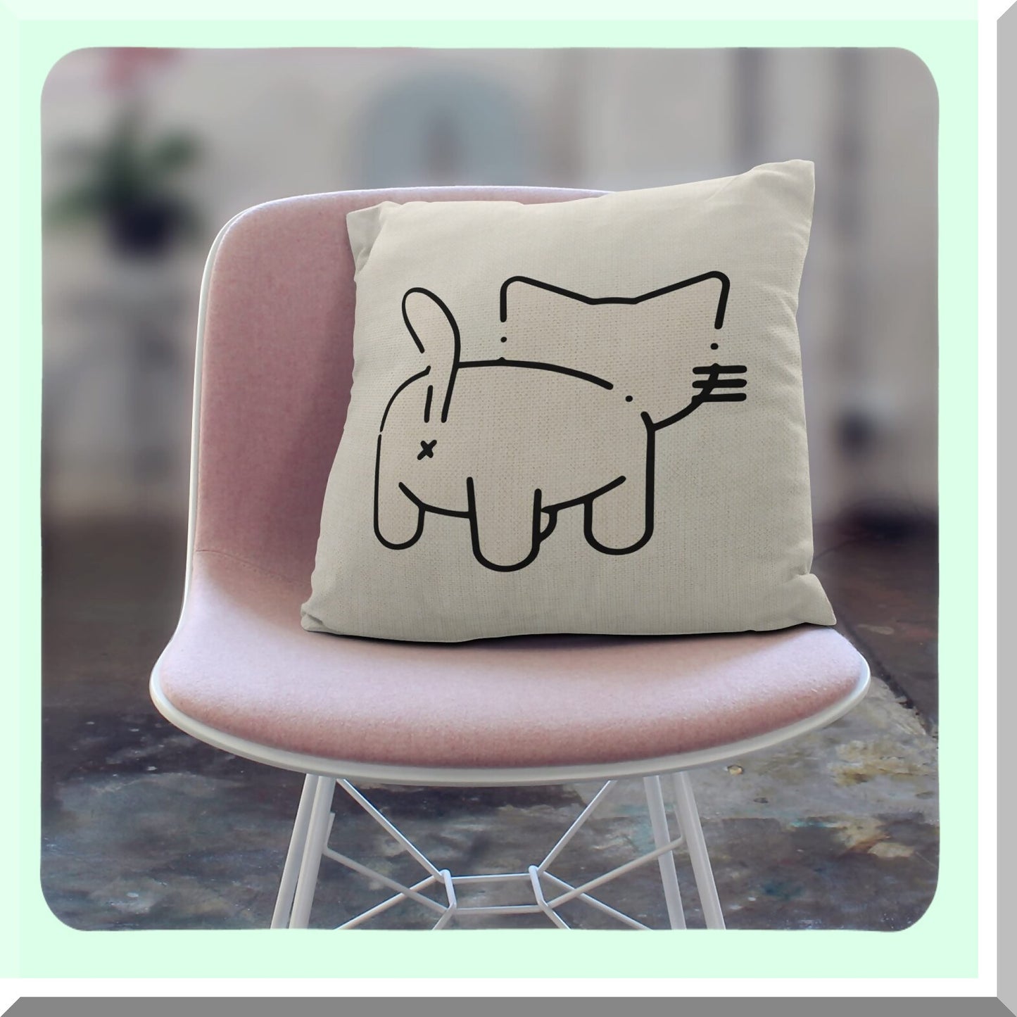 Purrfect Paws Pillow Covers - 18x18 Cute Cat Gifts & Decor, Adorable Cat Stuff for Women, Cat Lover Home Decor - Set of 2 Cute Cat Pillow Cases