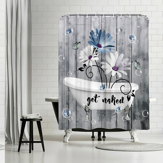 Rustic Daisy Shower Curtain 60x72 Waterproof Polyester