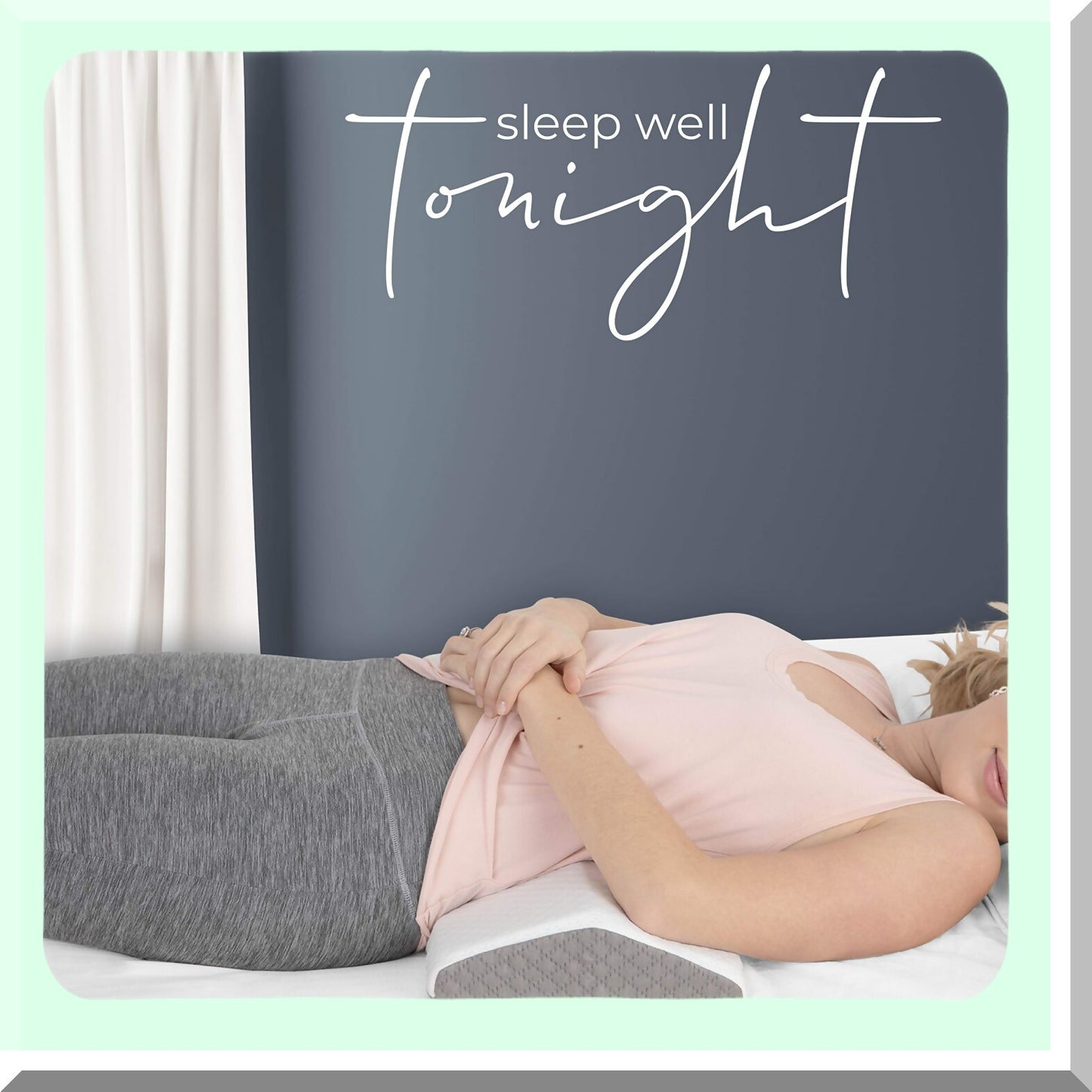 Cooling Memory Foam Lumbar Support Pillow - Stylish Chic Jacquard Cover - Back Pain Relief - Knee Hip Pain - Bolster Pillow - Bed Back Support