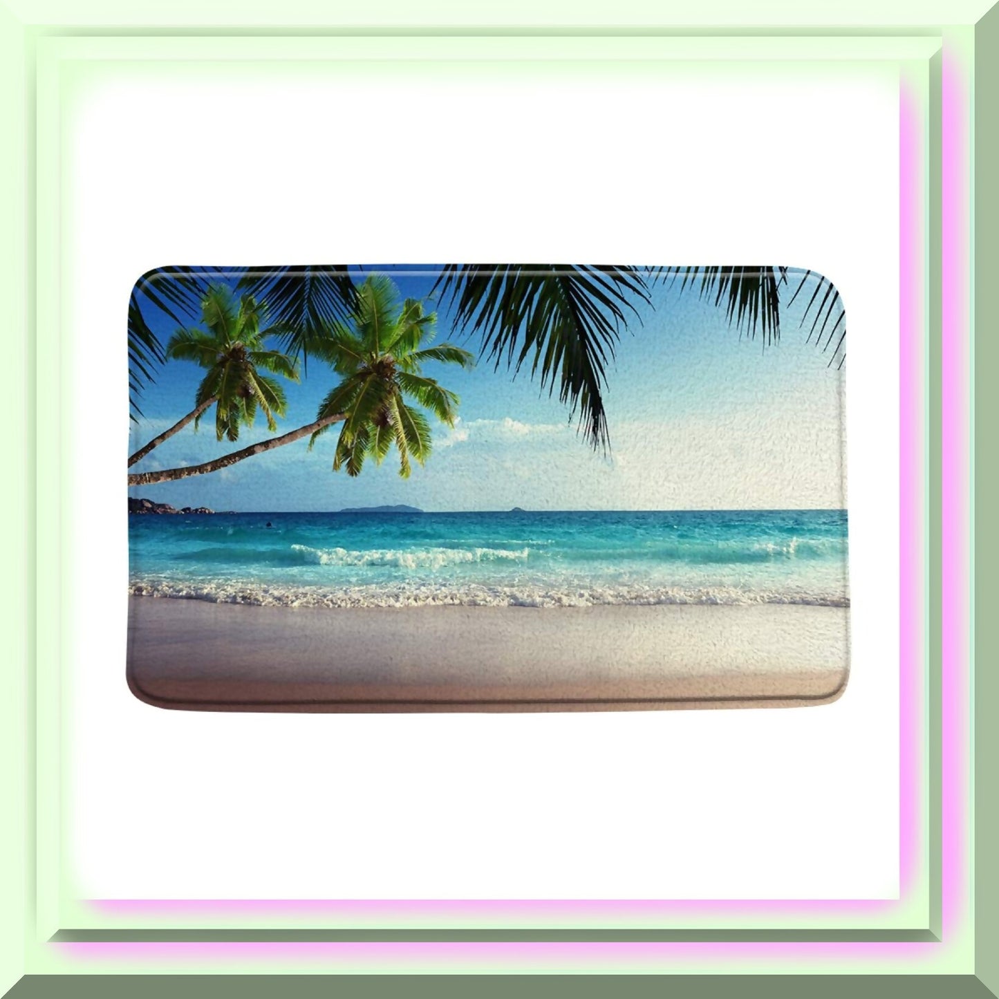 Beach View Bath Mat 20x31 Inches