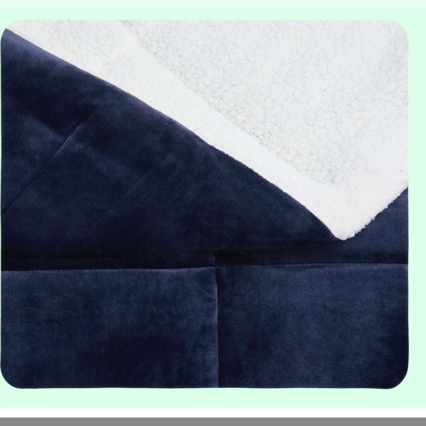 Indigo Bliss Plush Comforter Set - Soft, Warm, Cuddle-Worthy Full/Queen Size Bedding for Ultimate Coziness and Relaxation