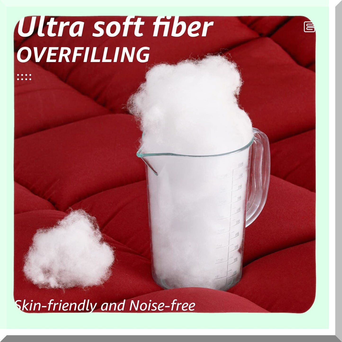 Cooling Winter Warm Queen Size Bed Comforter - Goose Down Alternative Quilted Duvet Insert with Corner Tabs. All Season, Machine Washable in Red color.
