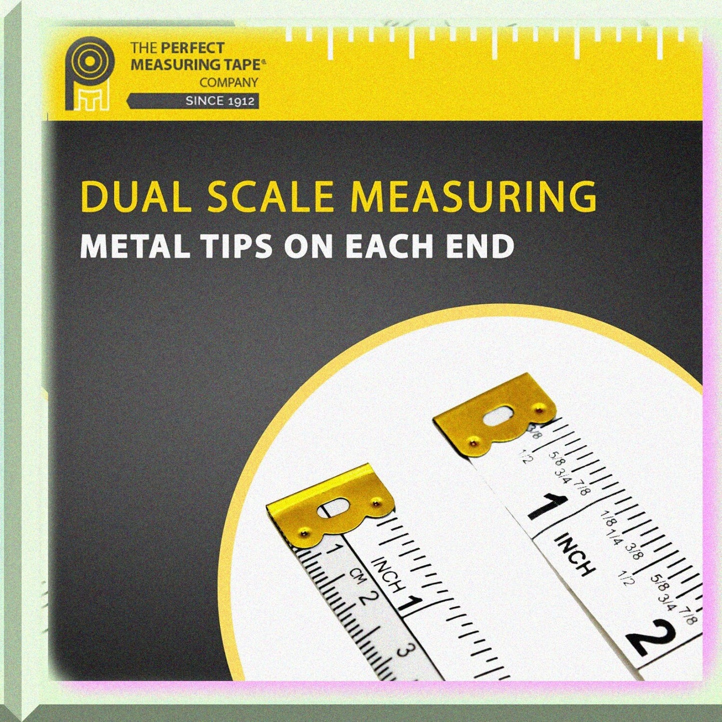 10 Pack 60in White Double-Sided Fractional Measuring Tapes