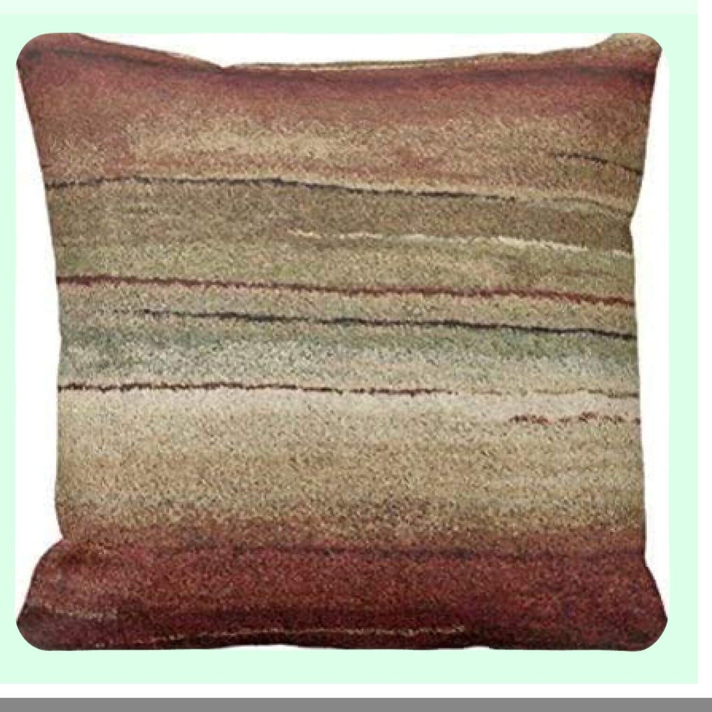 Southwest Geometric Brown Tribal Pillowcase Set - Decorative Home Decor Square 18 x 18 Inch Throw Pillow Cover - Western Inspired