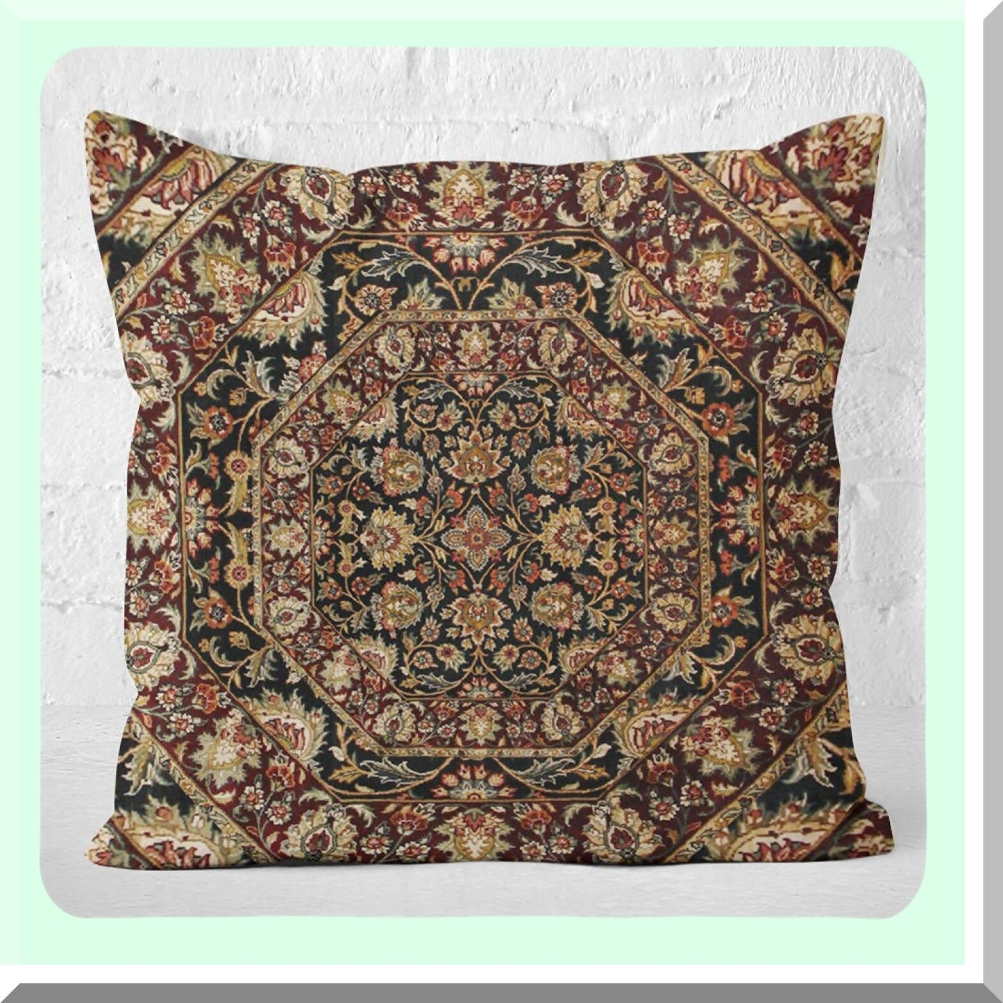 Tribal Brown Hues Decorative Pillow Cover - Hidden Zipper Sofa Cushion Case - Cute Square Throw Pillowcase - 18x18 Inch Printed Design