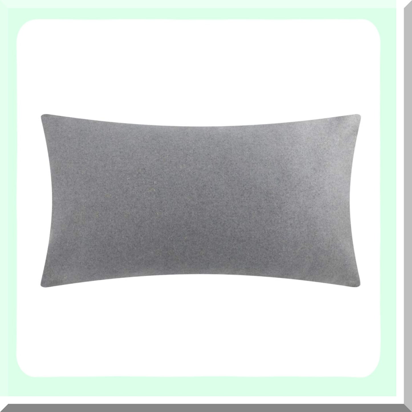 Floral Bloom 3D Accent Pillow Cover - Colorful Aesthetic Rectangle Cushion Case for Bed, Couch, Living Room & Bedroom - Grey Yellow 12x20 Inch