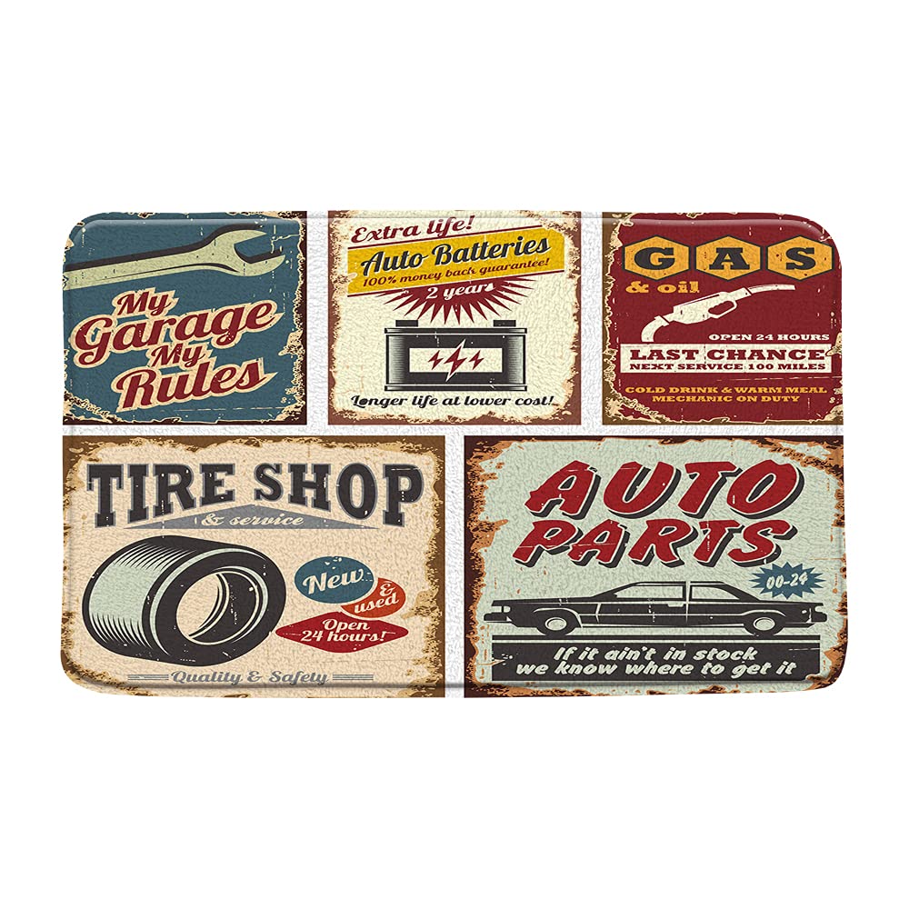Antique Car Bath Mat 17.7 x 29.5 Inch