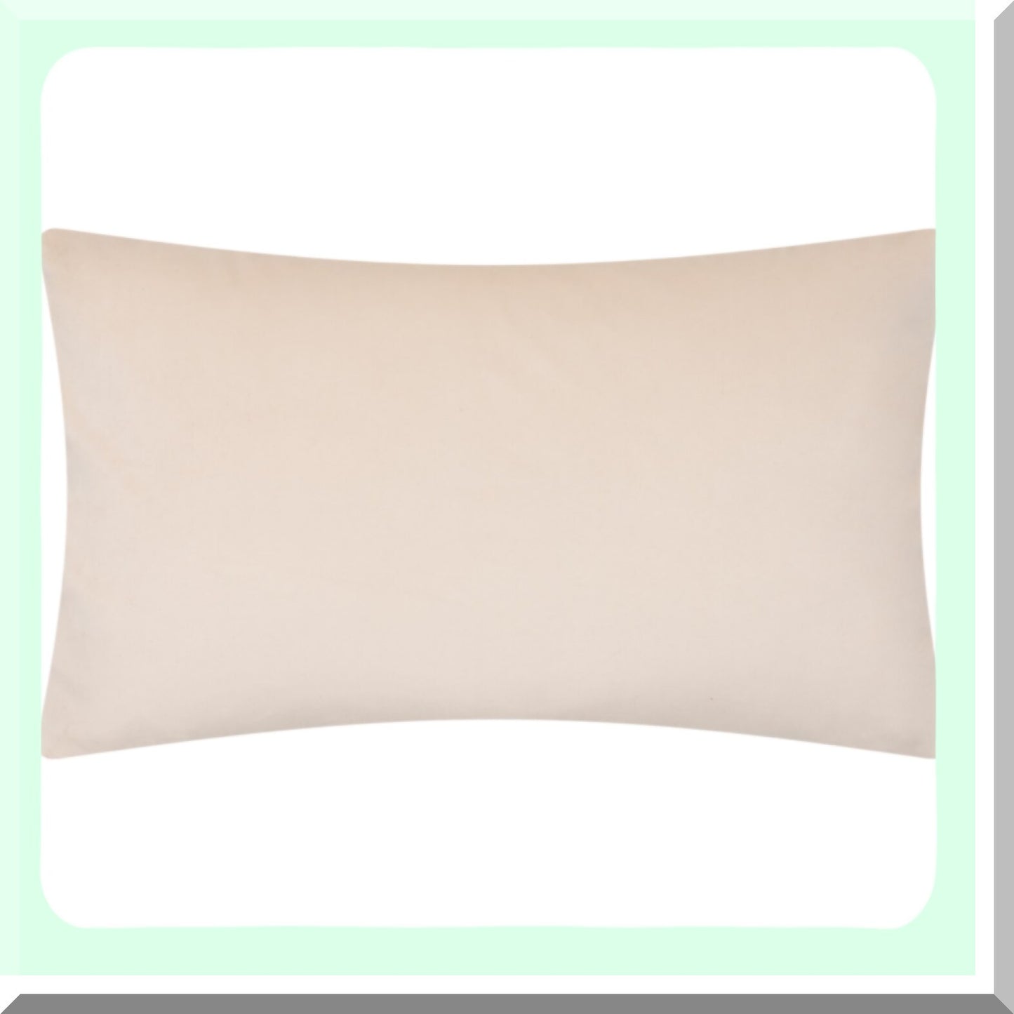 Geometric Stripe Velvet Lumbar Pillow Cover - Decorative Accent Case for Bed Couch Office - White Beige Rectangular Cushion Sham 14x24 Inch