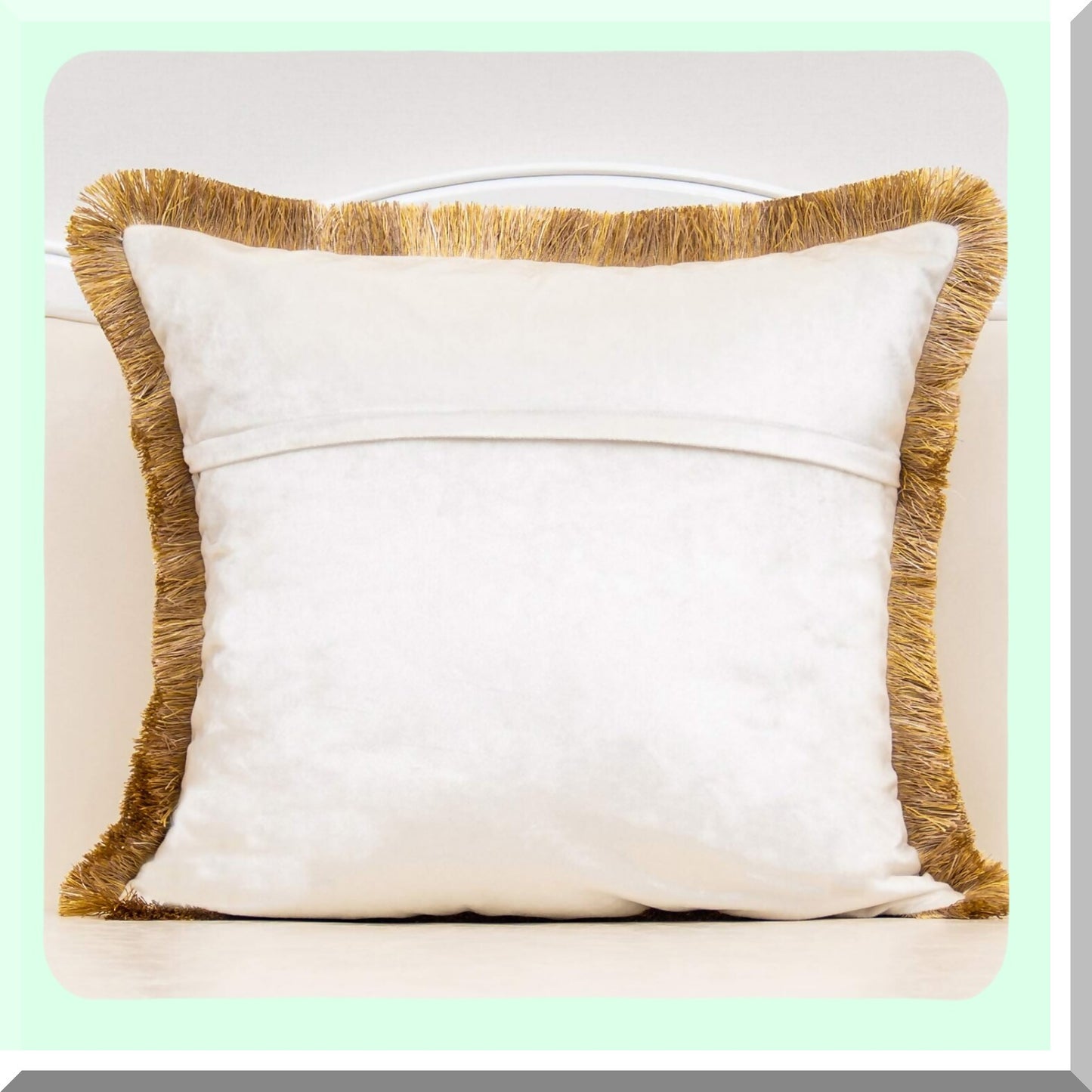 Luxury White Rose Velvet Cushion Cover - European Throw Pillow Case for Living Room, Bedroom, Car - Decorative Floral Pillow 18x18 Inch